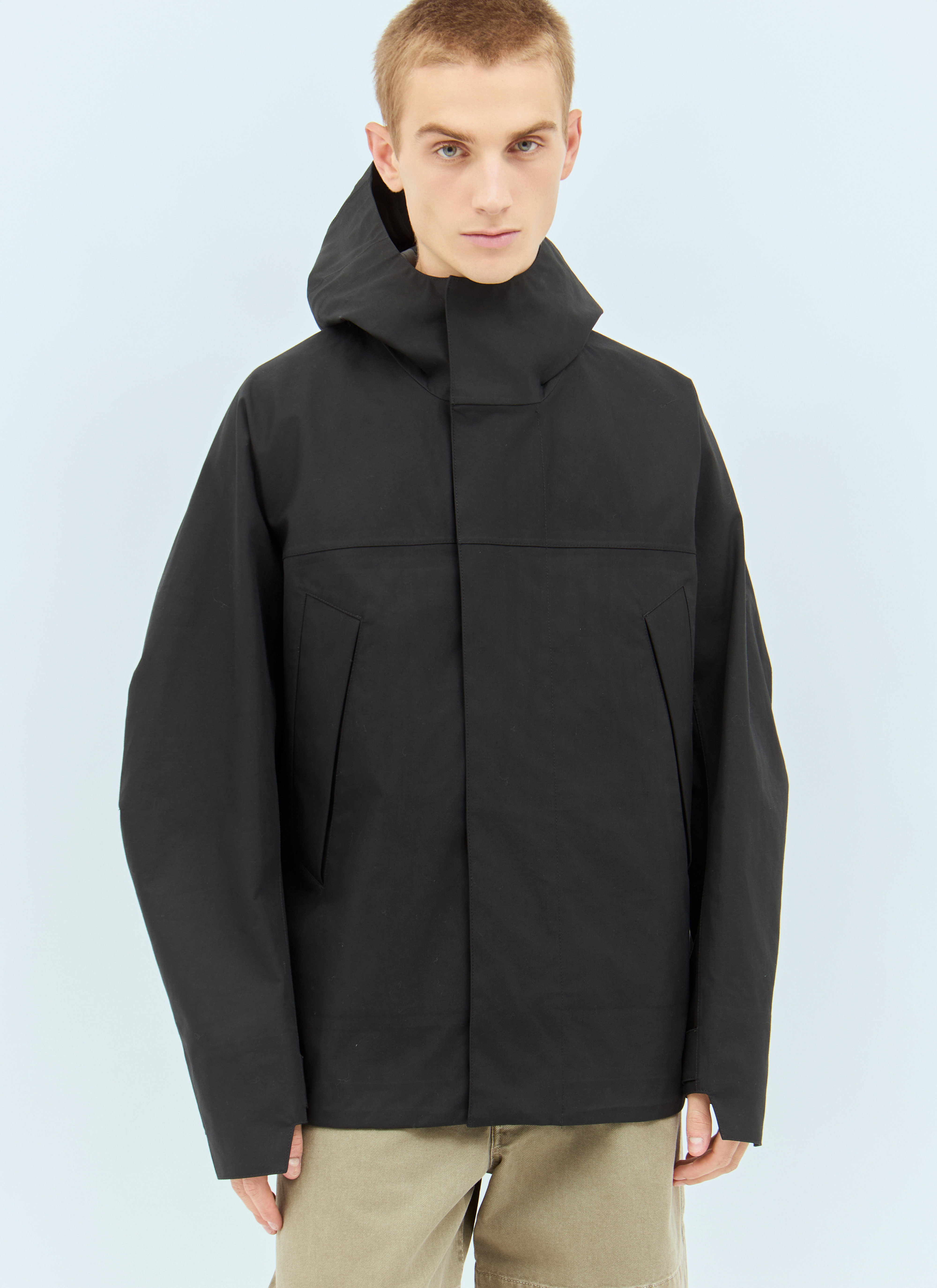 Lemaire Men's' Soft Technical Parka in Black | LN-CC®