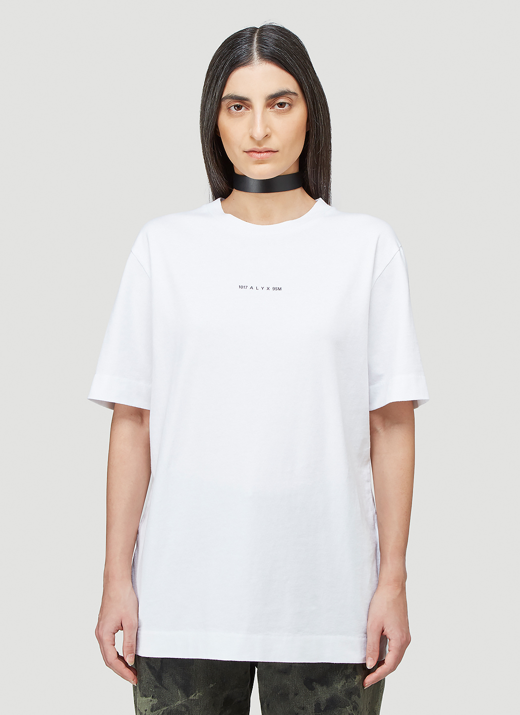 1017 ALYX 9SM Women's Collection Name T-Shirt in White | LN-CC