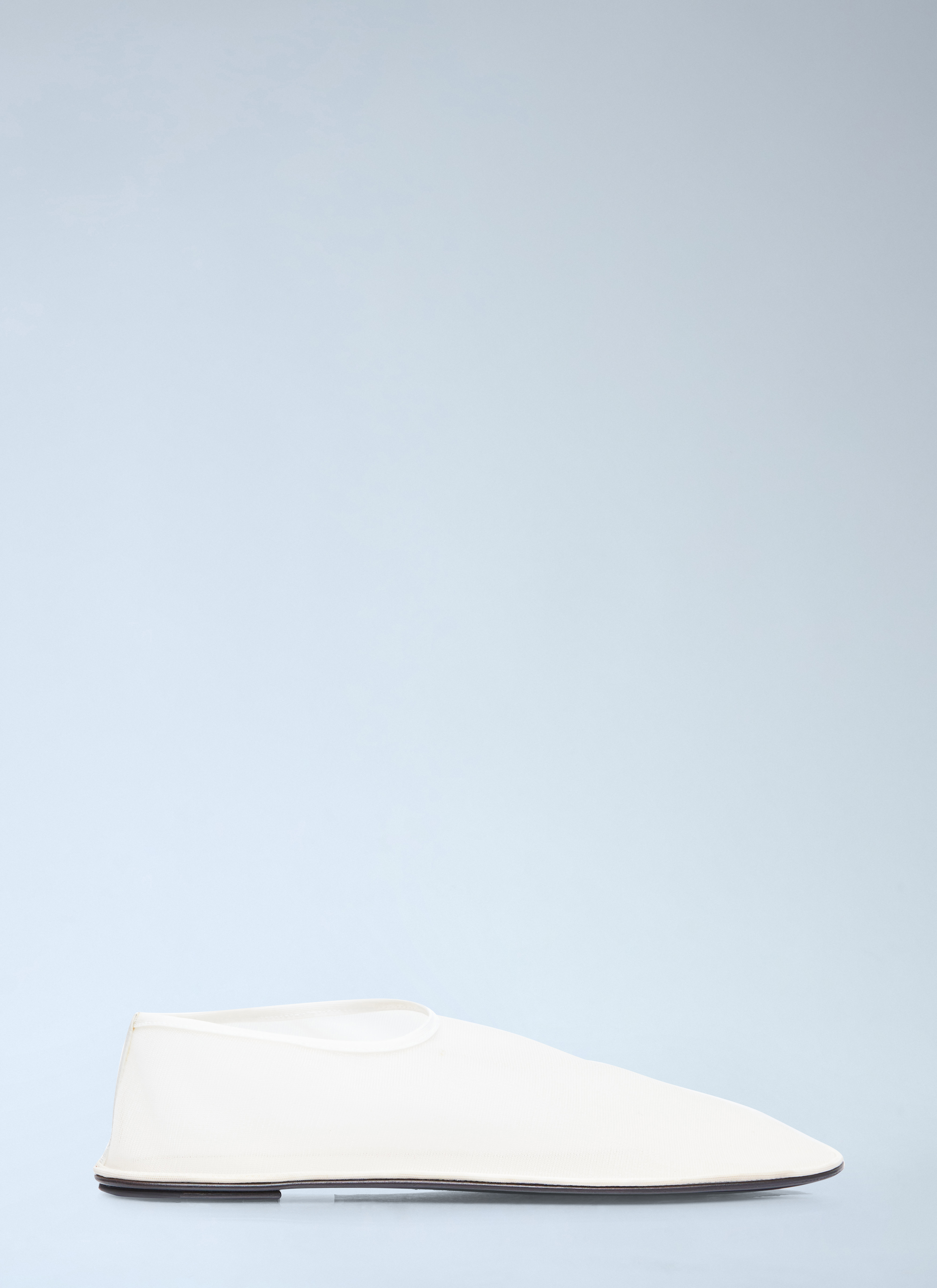 The Row Women's' Sock Mesh Flats in White | LN-CC®