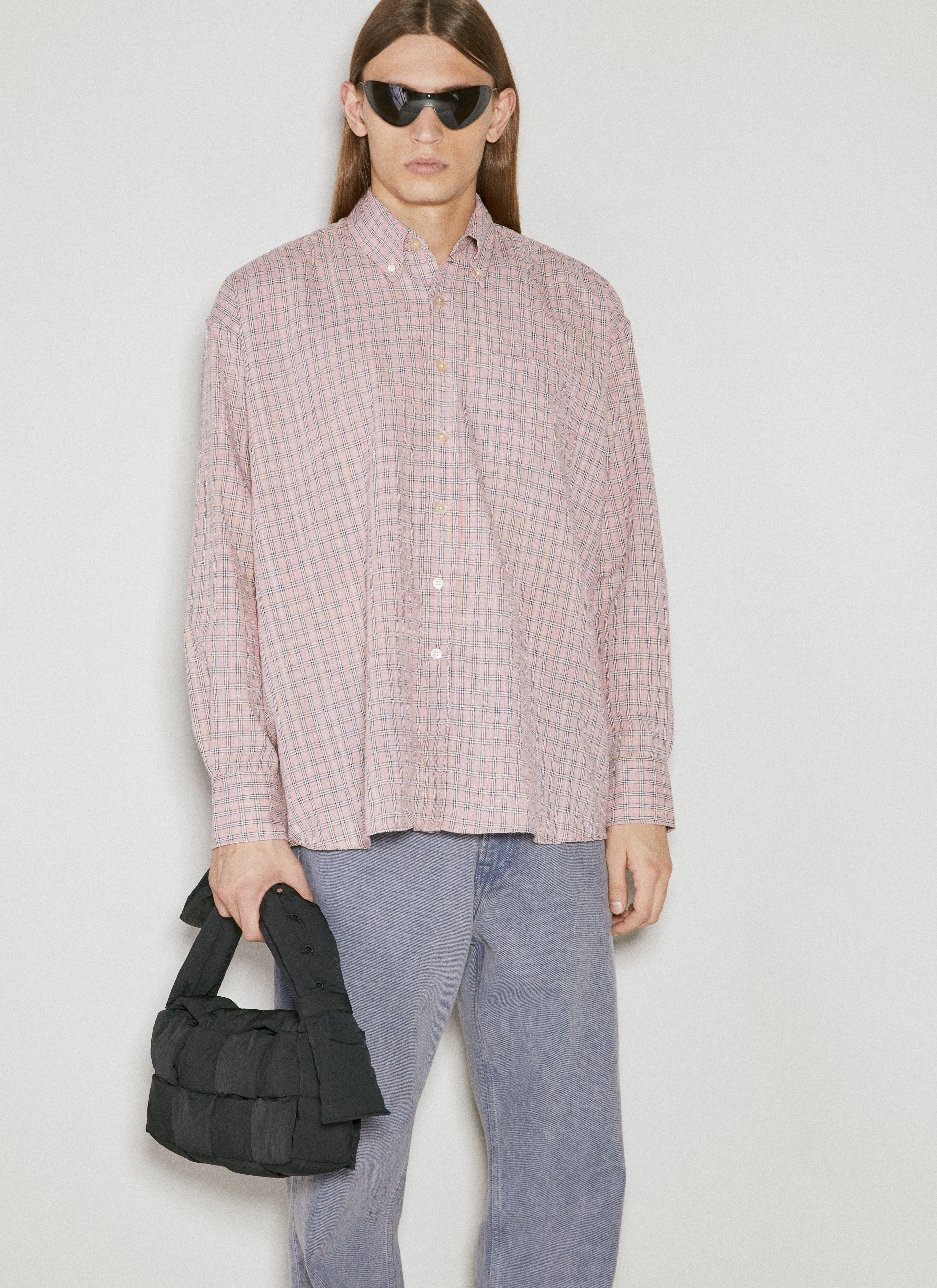 Our Legacy Men's' Borrowed BD Shirt in Pink | LN-CC®