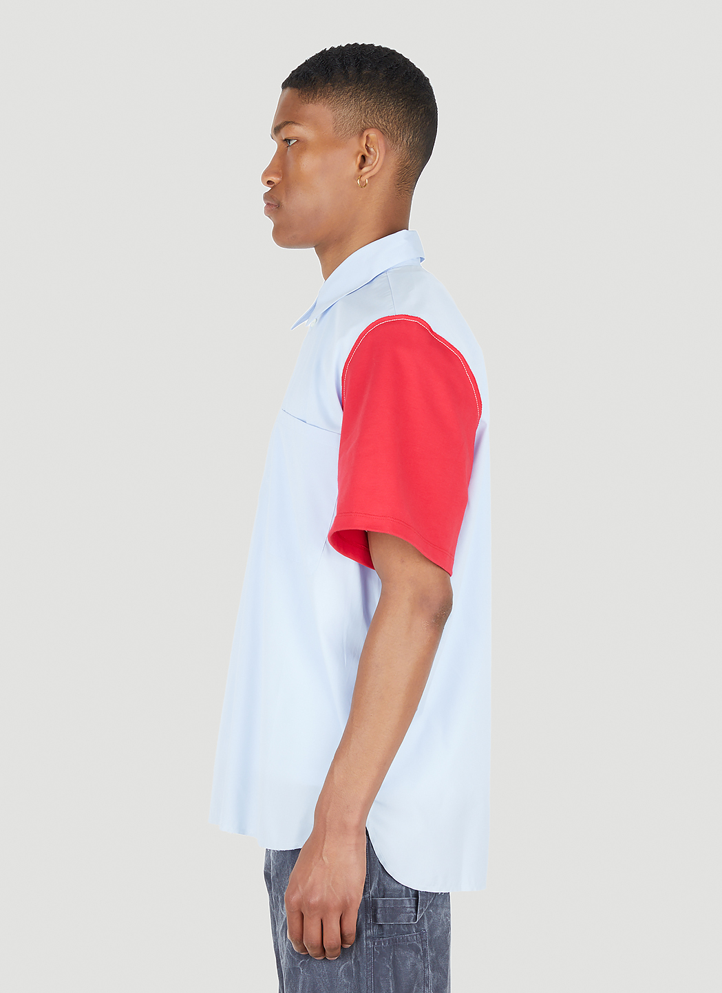 Camiel Fortgens Research Contrasting Sleeve Shirt | Smart Closet