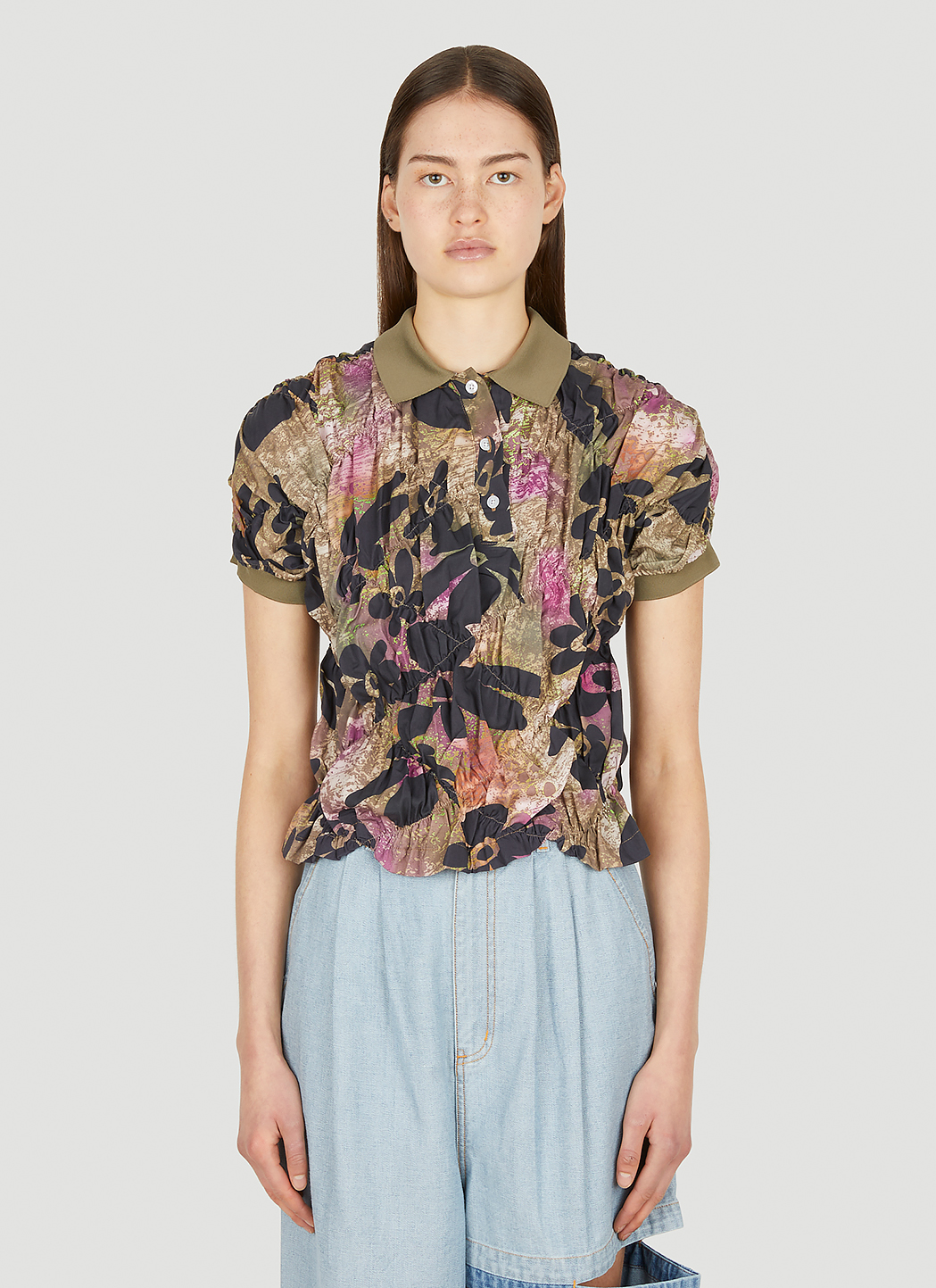 Walking On Flowers Polo Shirt