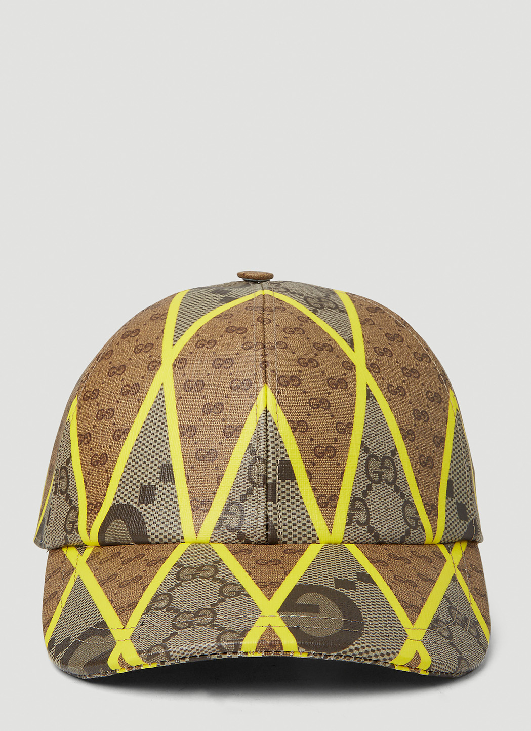 Gucci GG Rhombus Baseball Cap in Beige | LN-CC