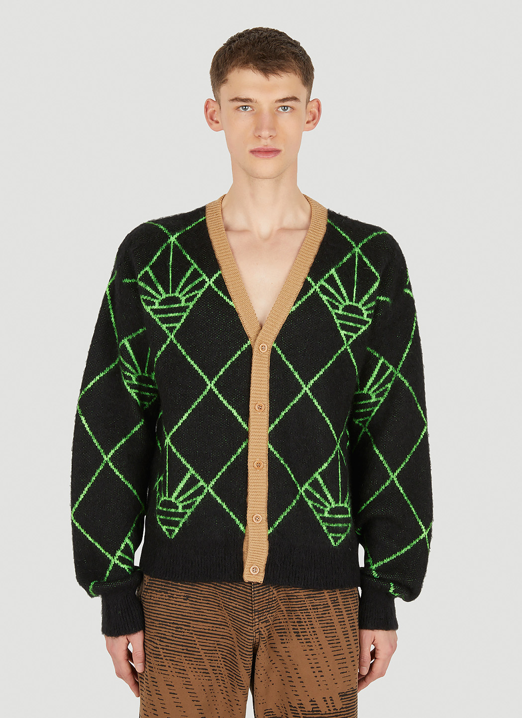 Logo Intarsia Cardigan