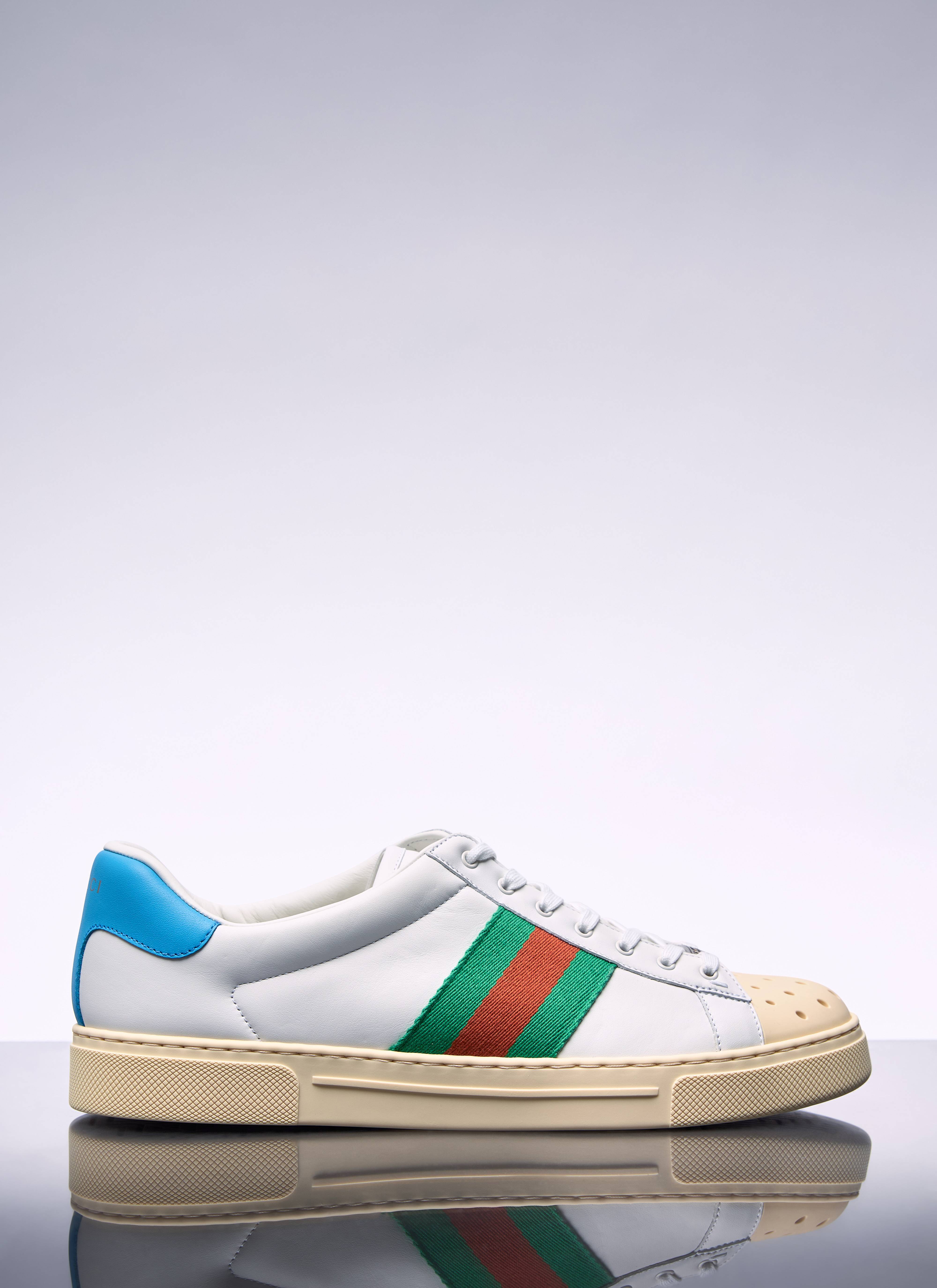 Gucci Men's' Ace Sneaker With Web in White | LN-CC®