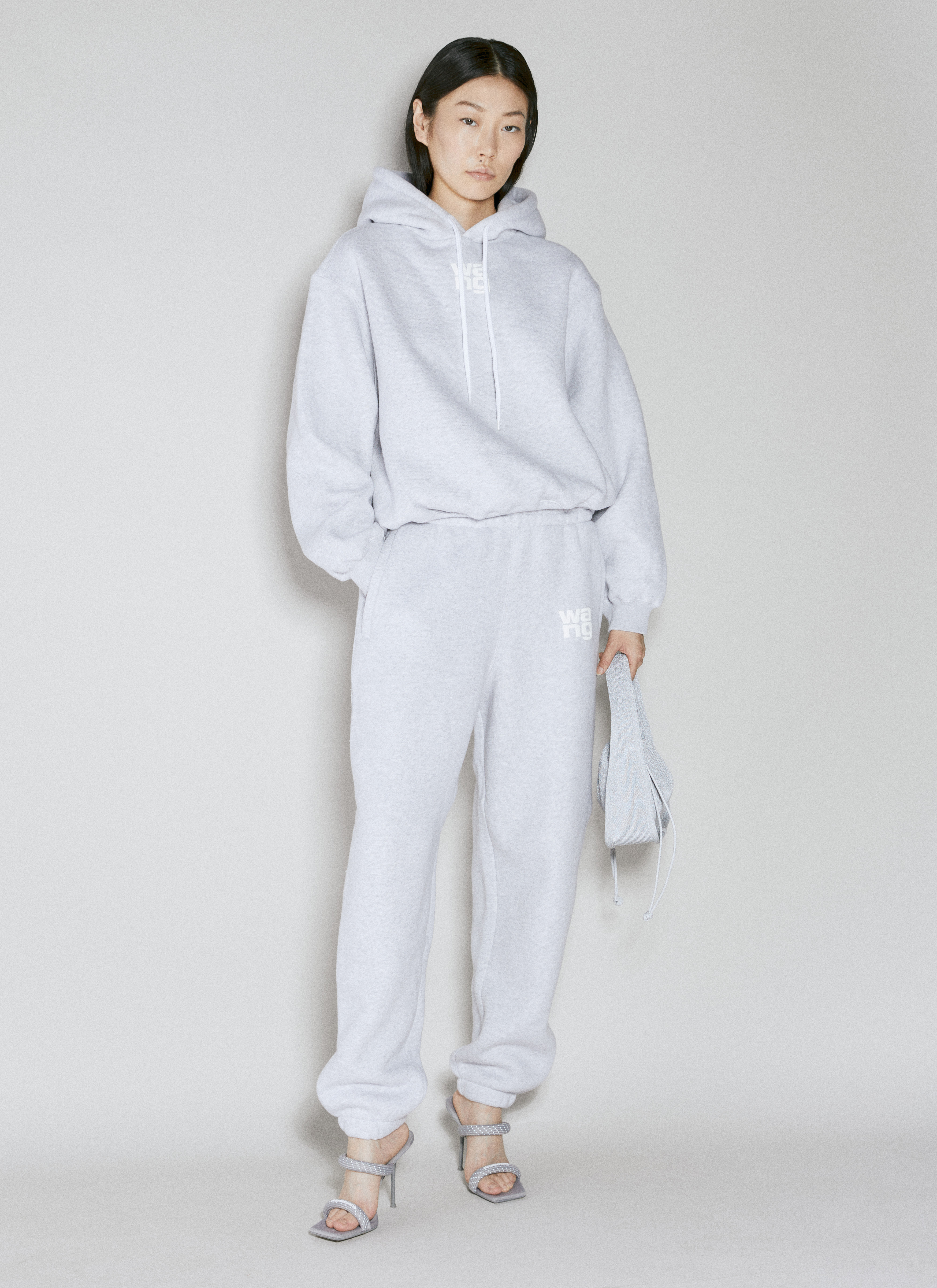 alexander wang track pants grey