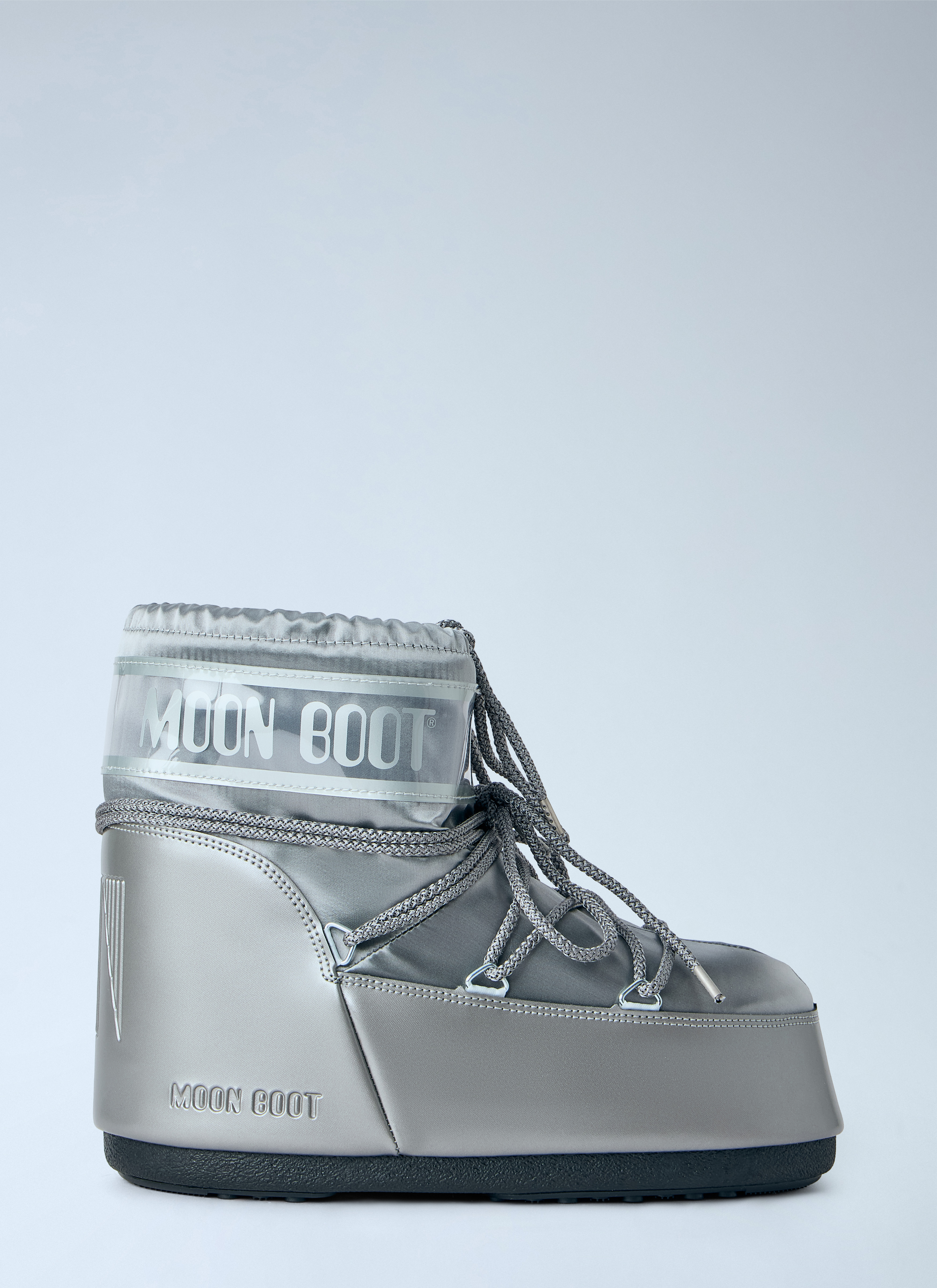 Moon Boot Unisex Silver Icon Low Glance Boots - Boots Eu 36 - 38