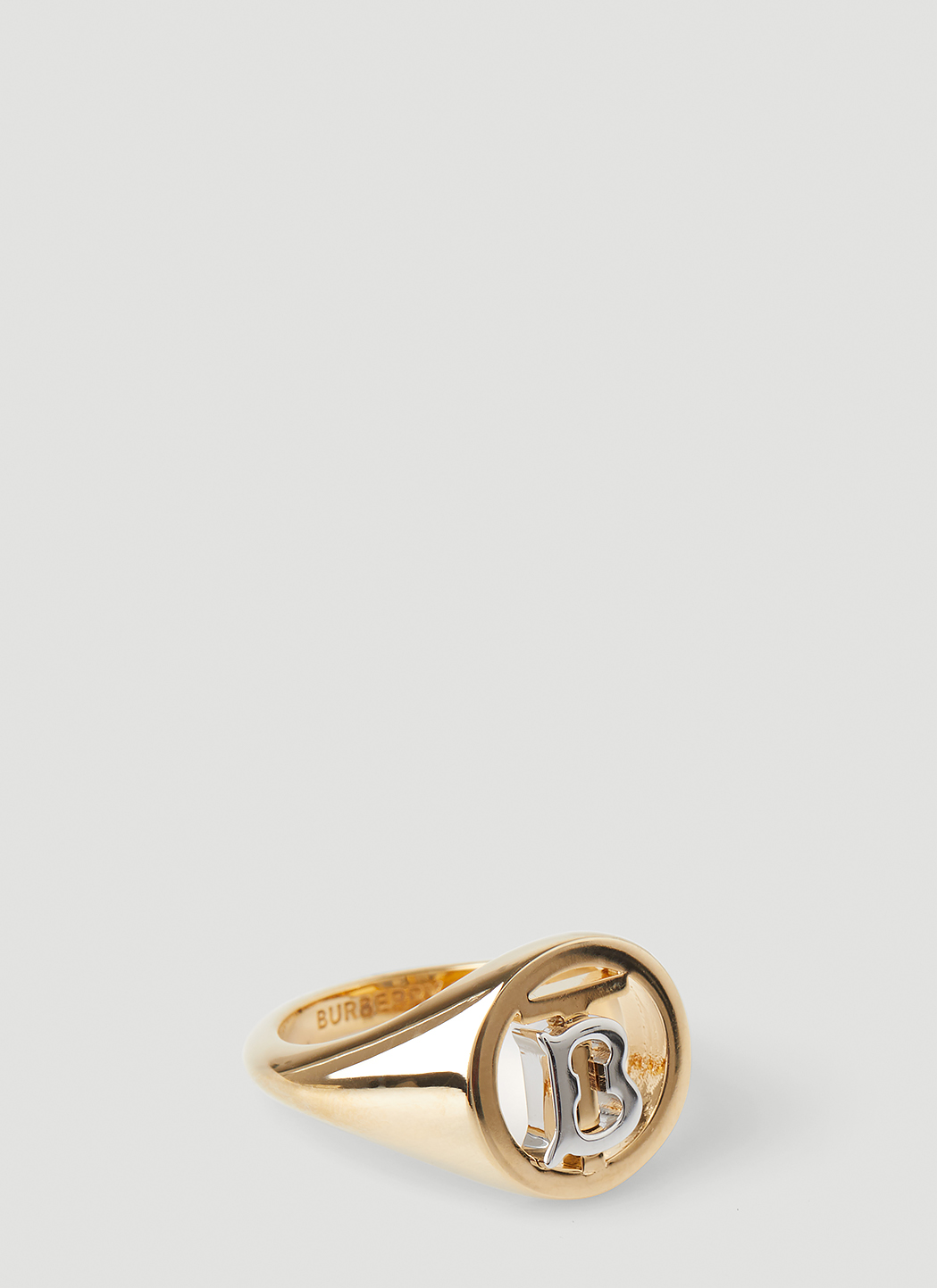 Logo Cut Out Signet Ring