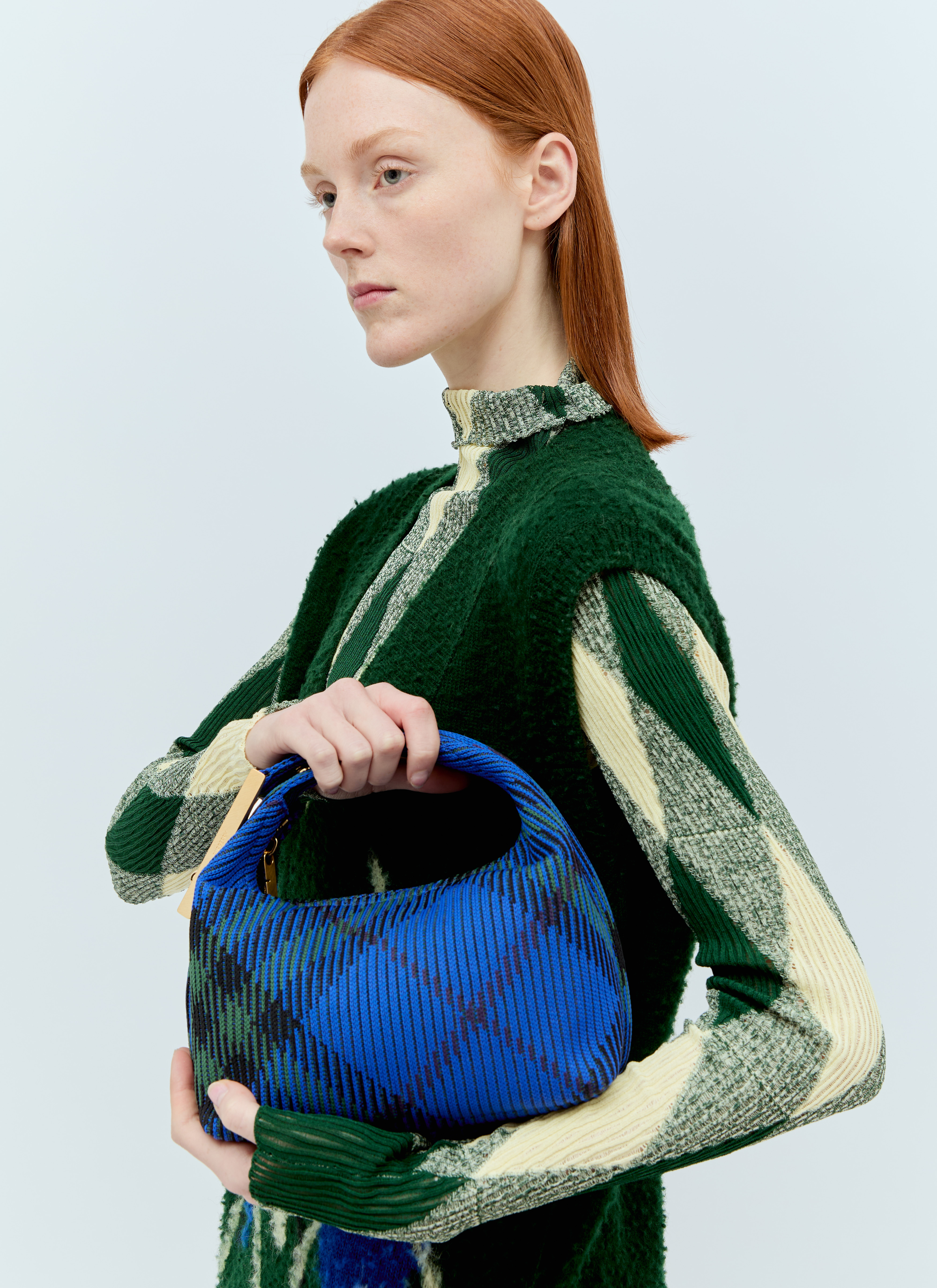 Burberry Women's' Mini Peg Duffle Handbag in Blue | LN-CC®