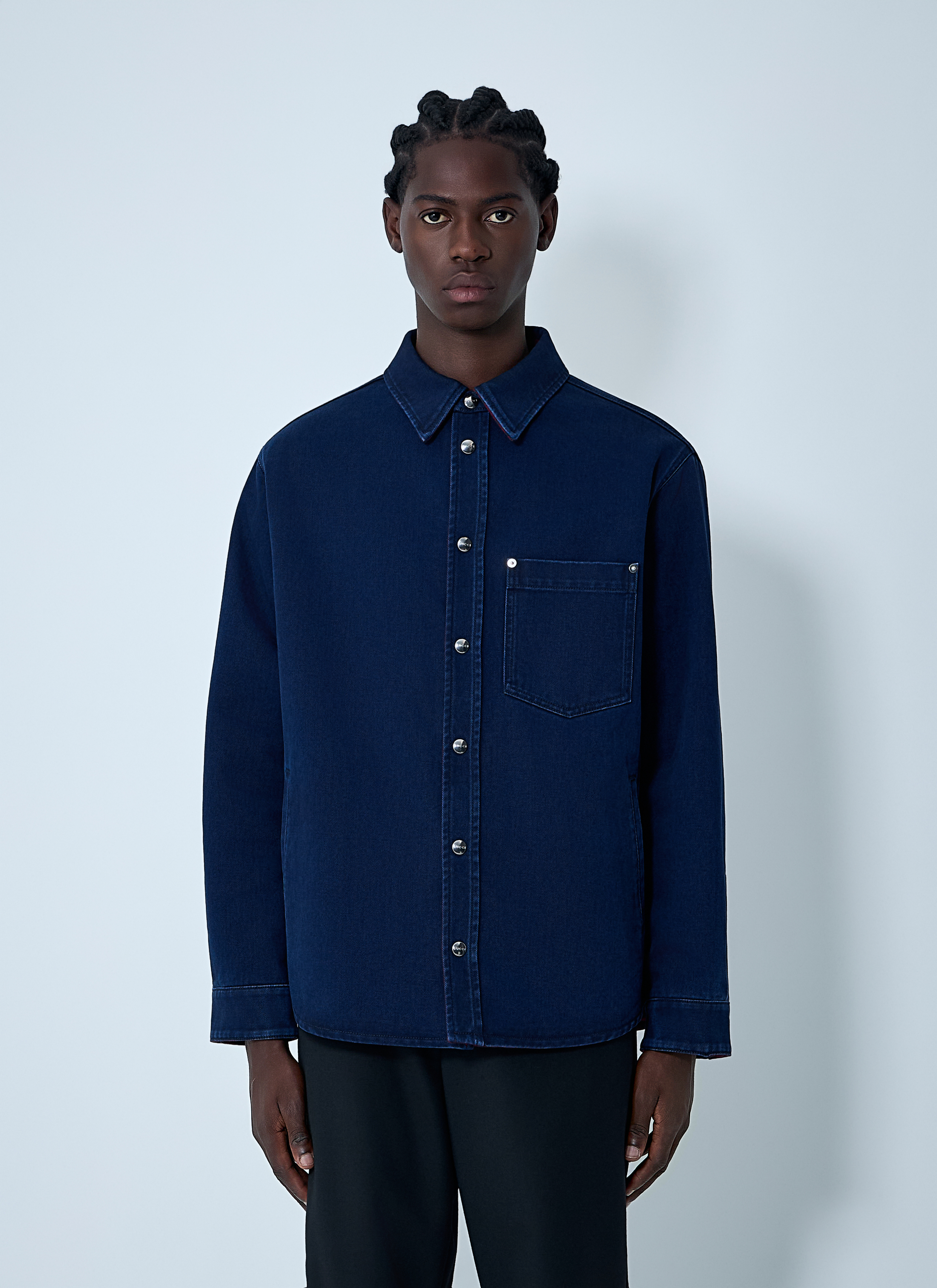 Gucci Men's' Reversible Shirt in Navy | LN-CC®