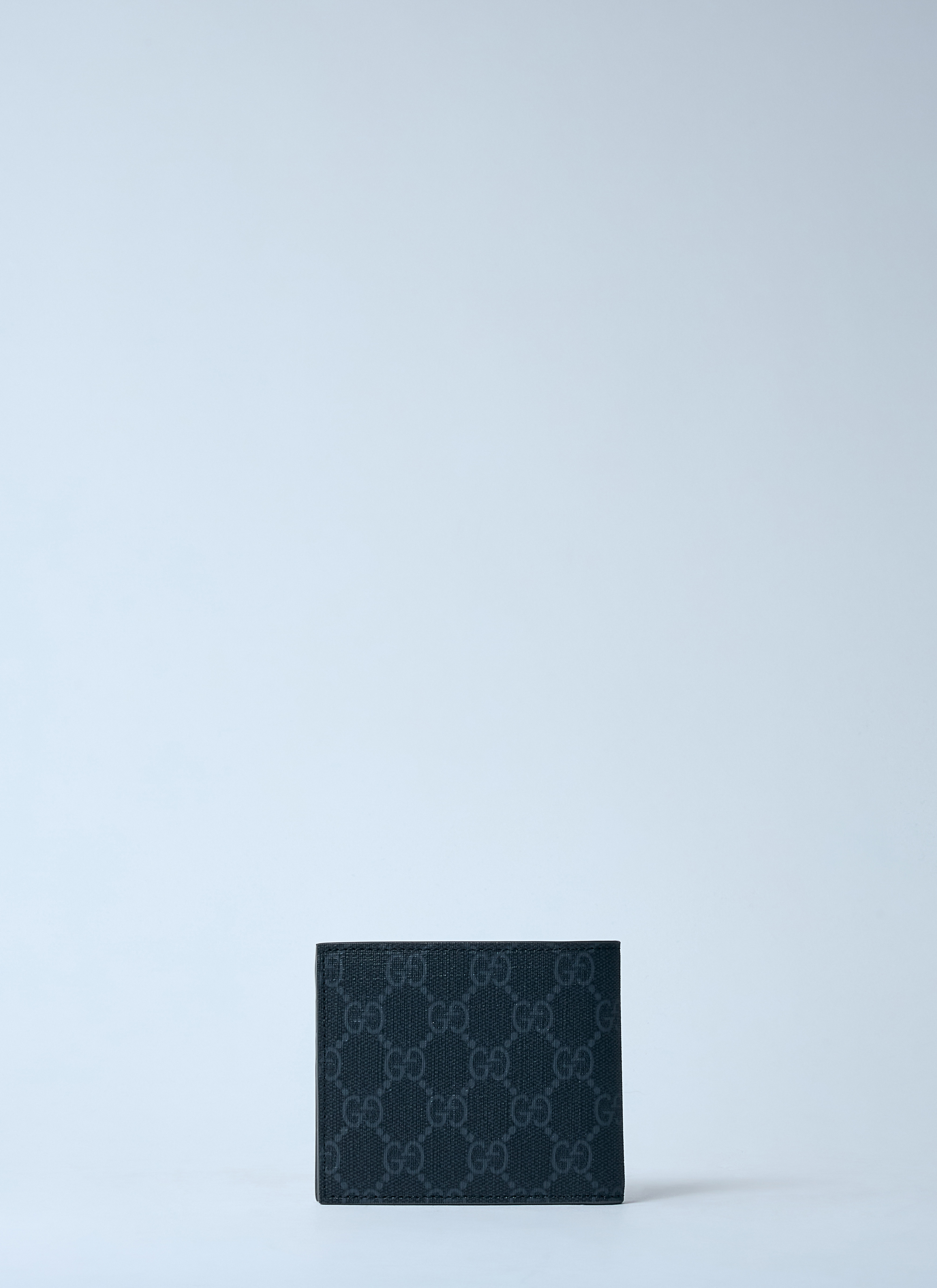 Grey interior GG bi fold wallet — Black/steel/steel — foto 5
