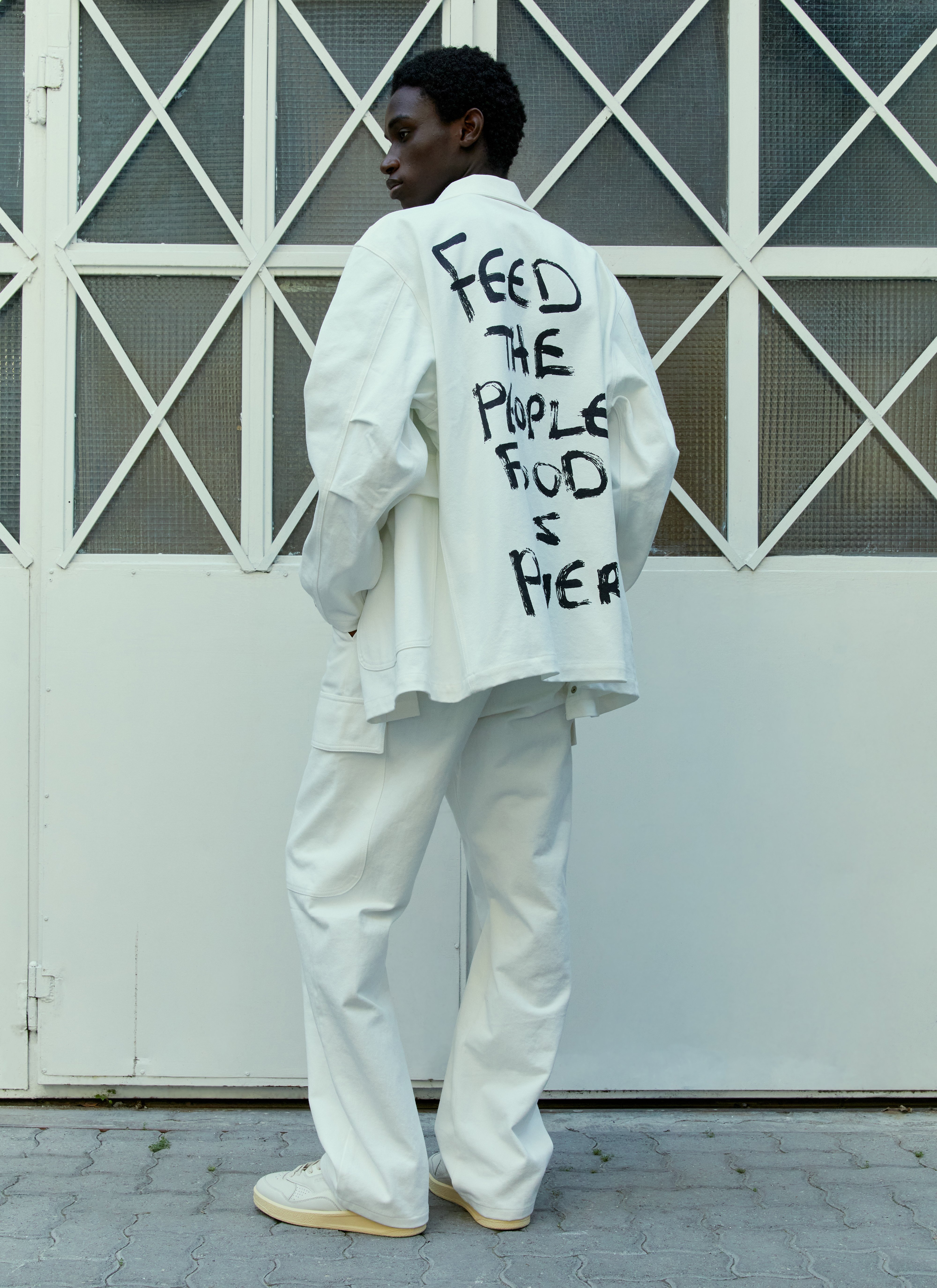 [新品]SKY HIGH FARM ALASTAIR WORKWEAR COAT Sky High Farm Workwear Alastair Mckimm Workwear Jacket in White