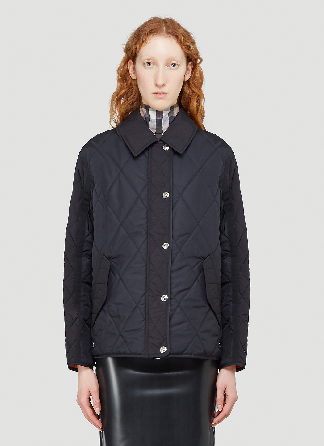 Burberry Lavenham Quilted Jacket in Black | LN-CC
