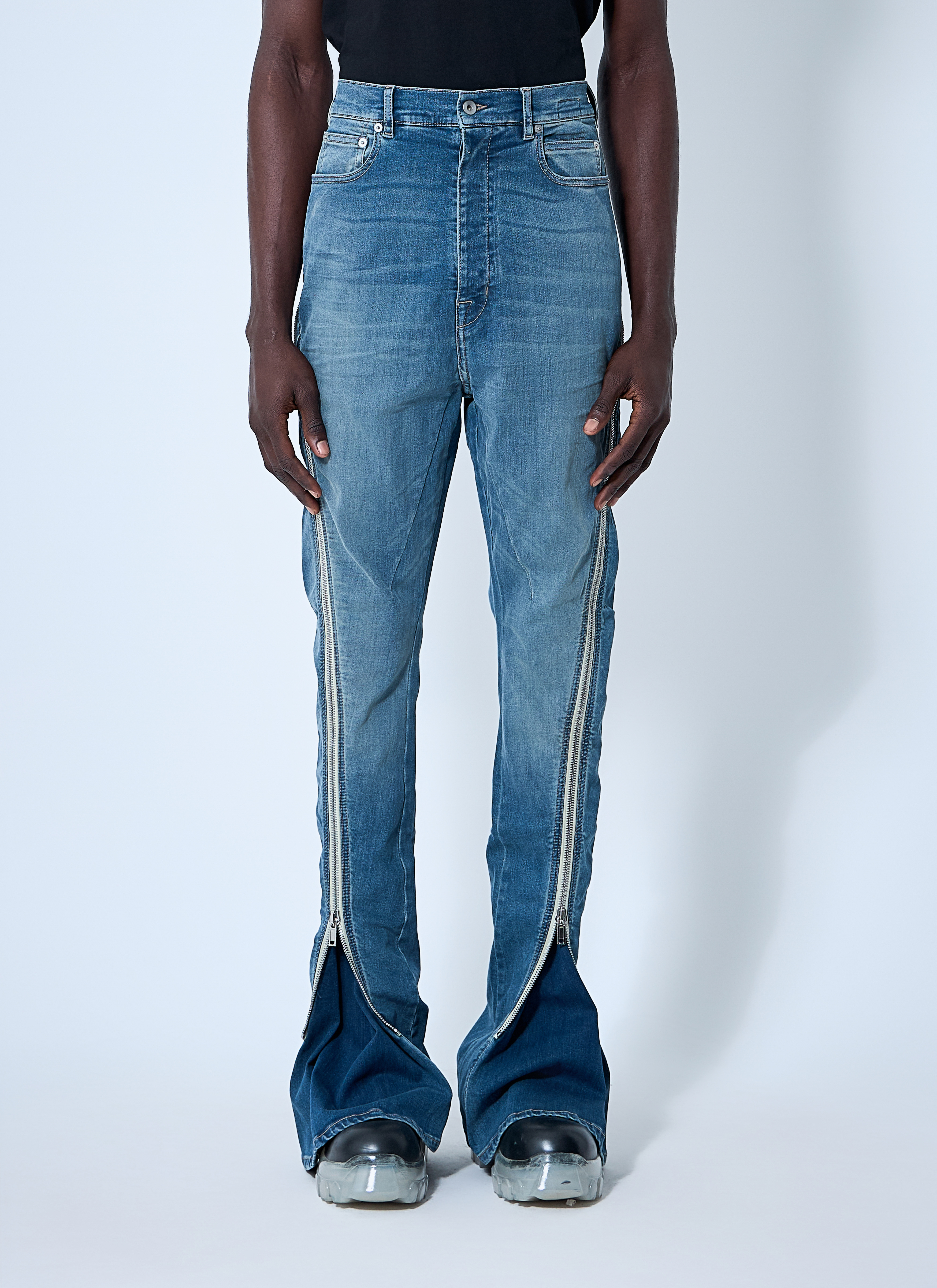 Rick Owens DRKSHDW Men's' Bolan Banana Jeans in Blue | LN-CC®
