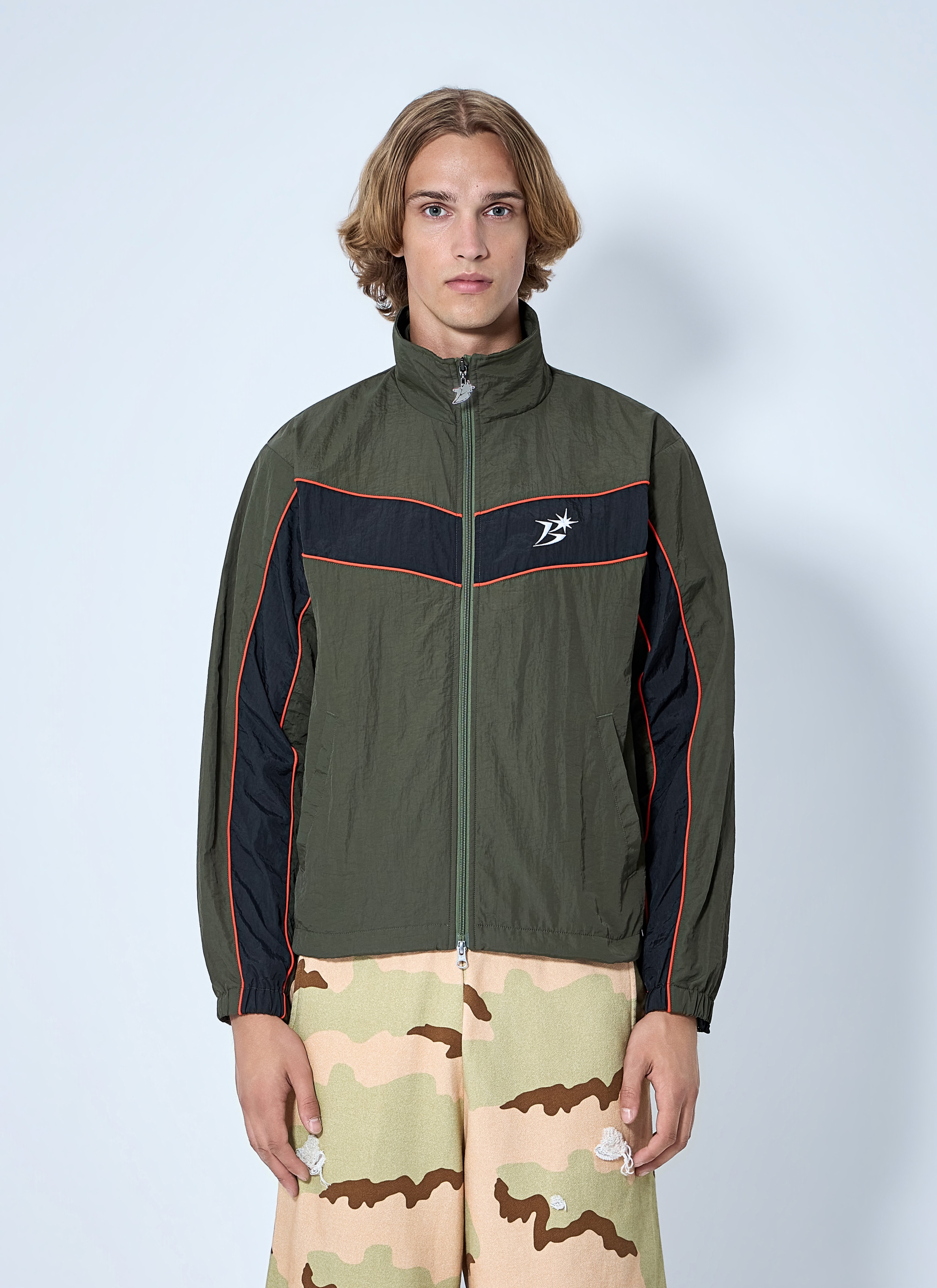 Bott Men's' Paneled Track Jacket in Green | LN-CC®