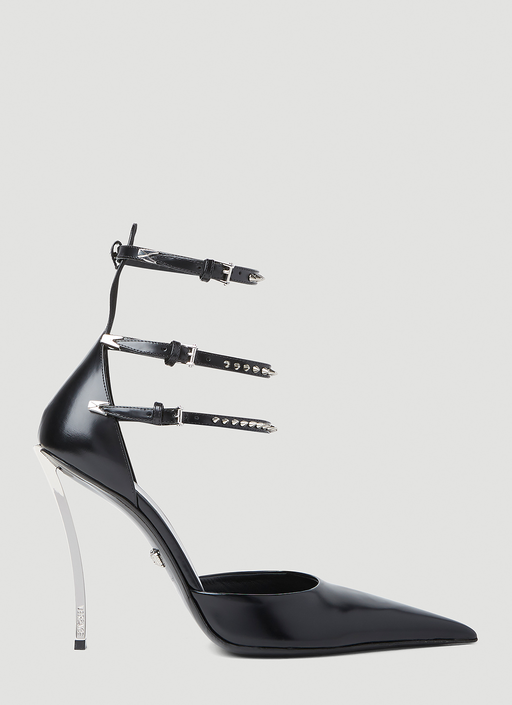 Spiked Pin Point High Heels