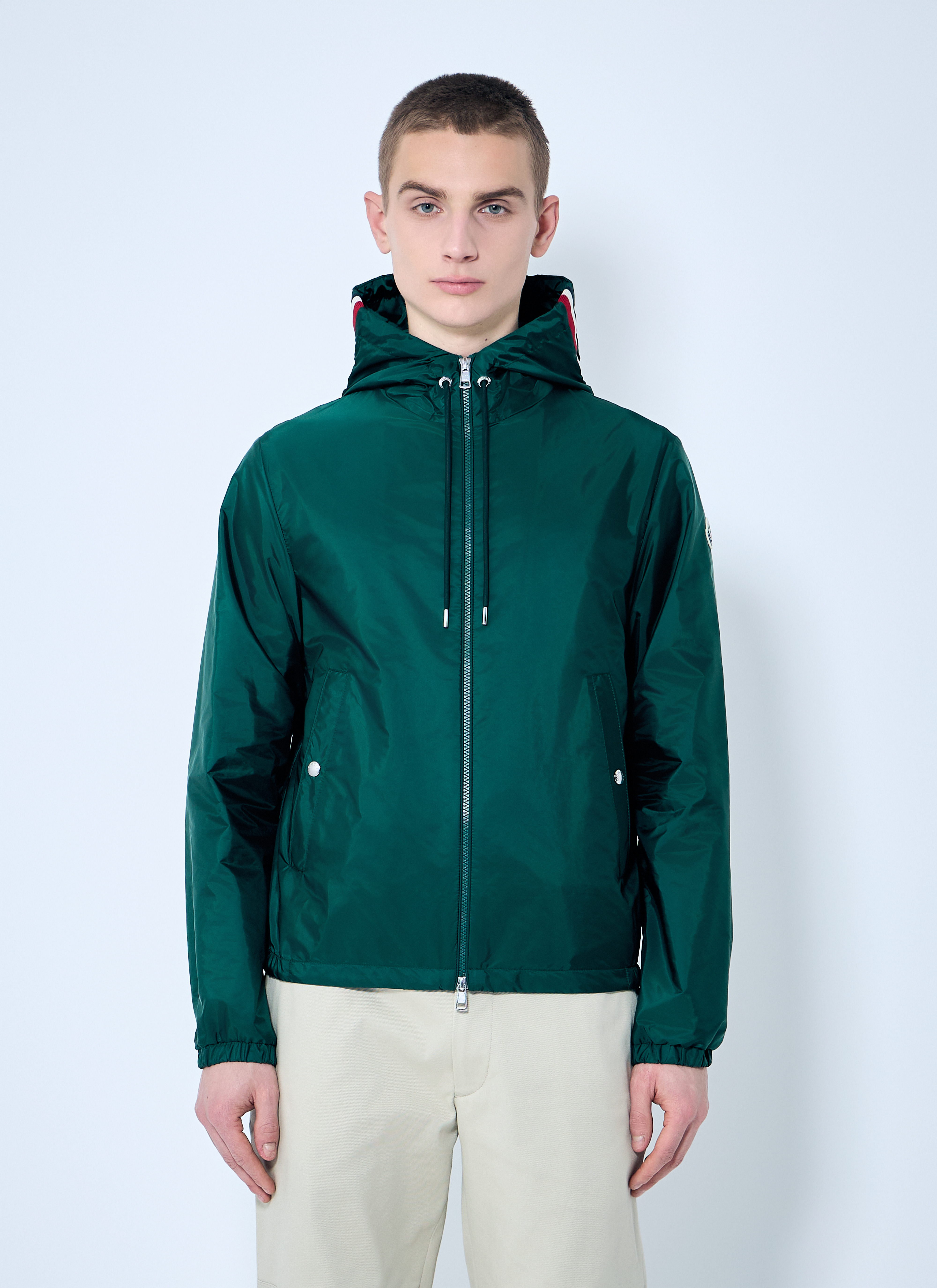 Moncler Men's' Grimperus Hooded Windbreaker in Green | LN-CC®