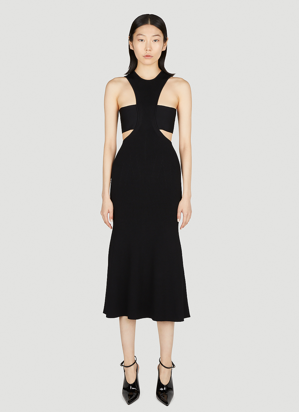 【送料&関税込】Alexander McQueen Dress With Harness And Cut Alexander McQueen Dress, Size M International