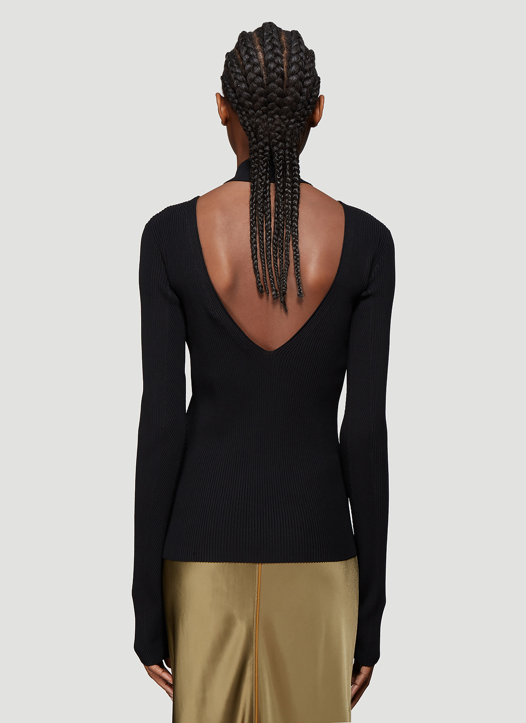 black sweater back