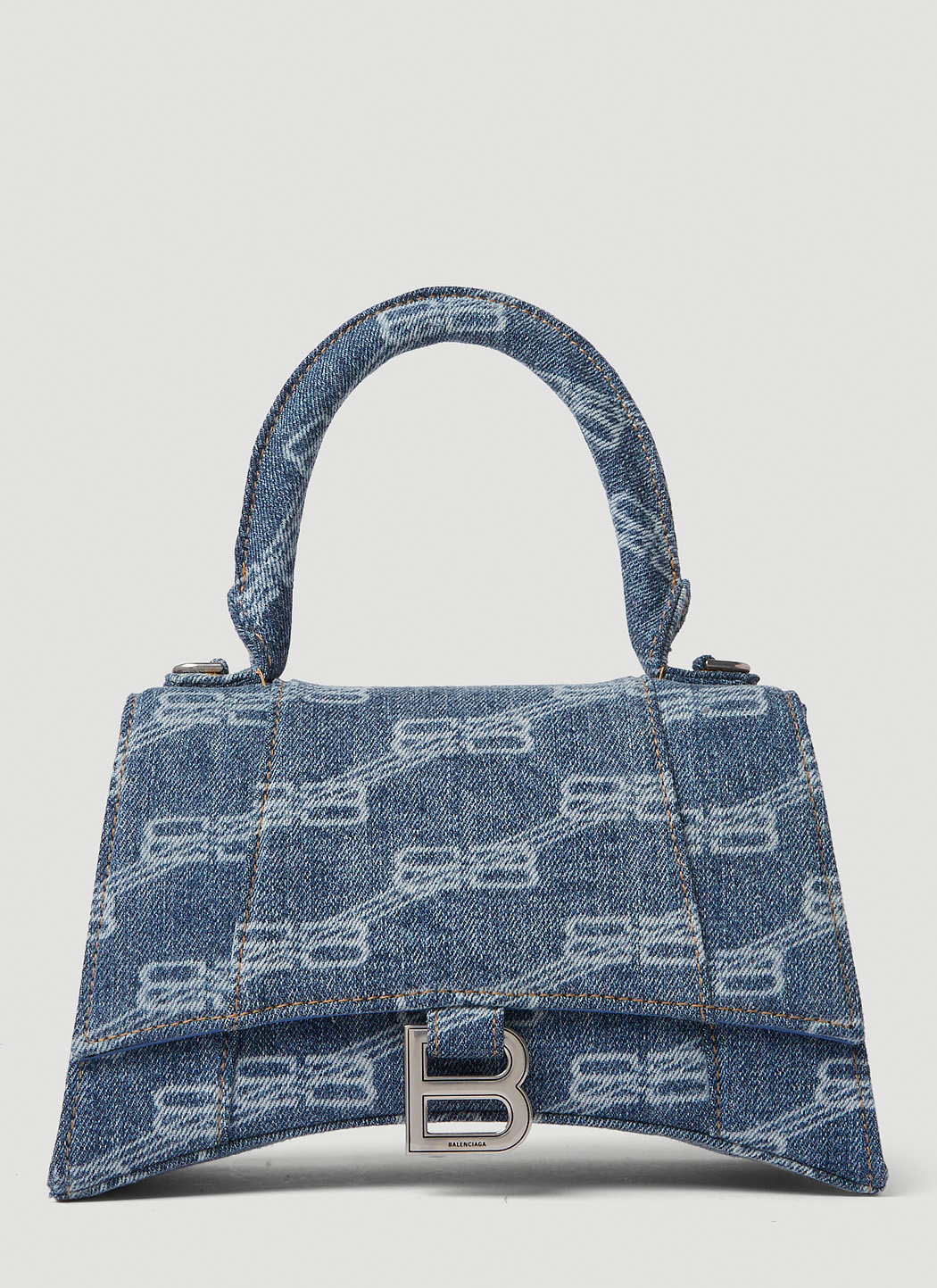 Hourglass Small Denim Handbag