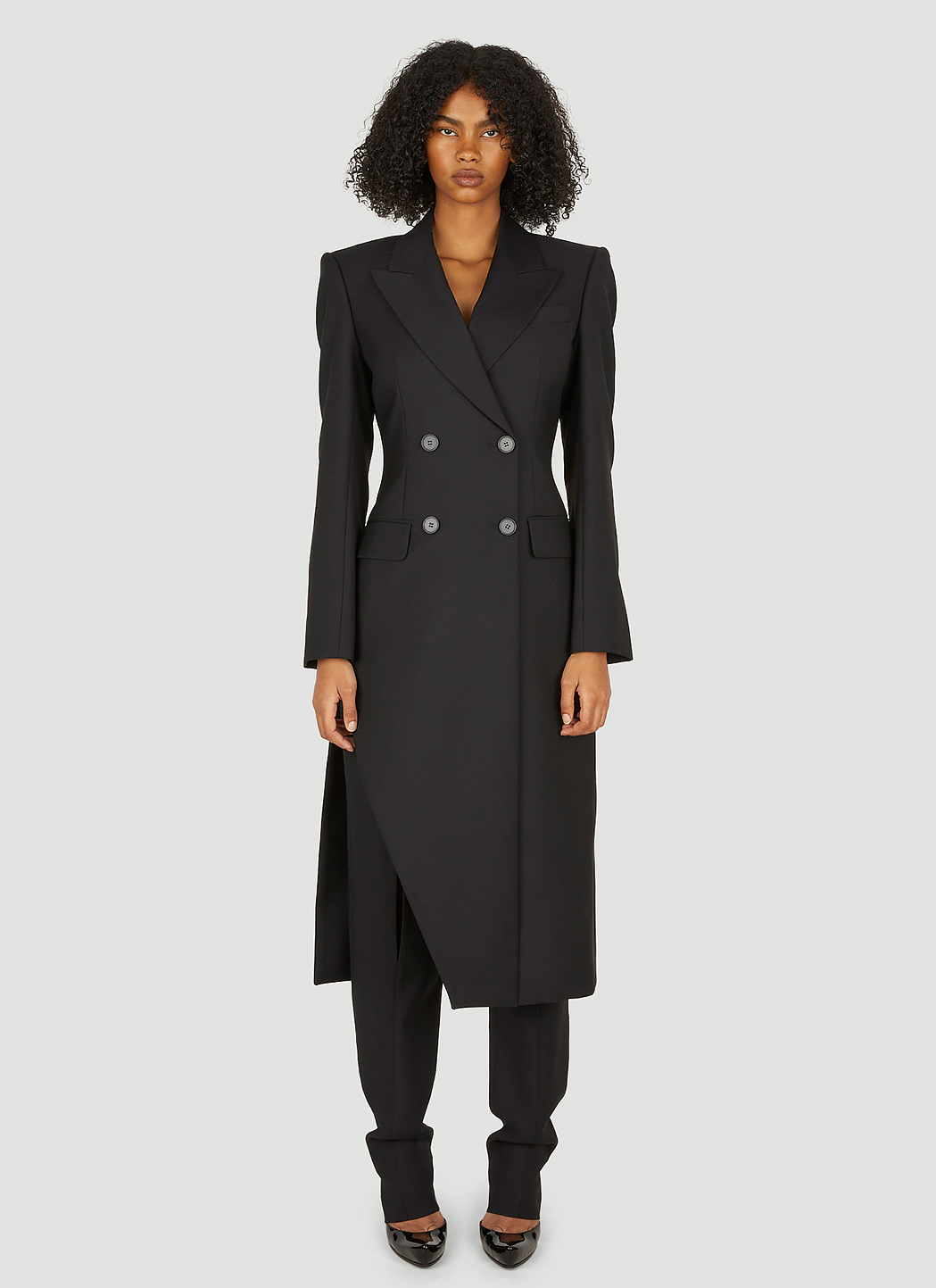 Slashed Tailored Coat