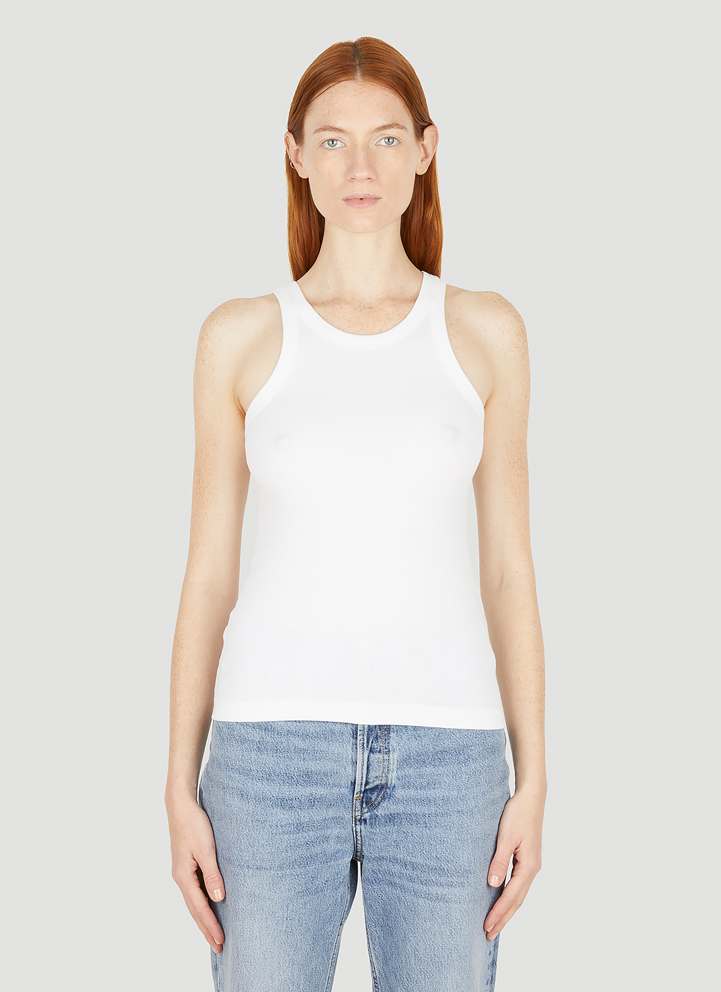 Curved Rib Tank Top