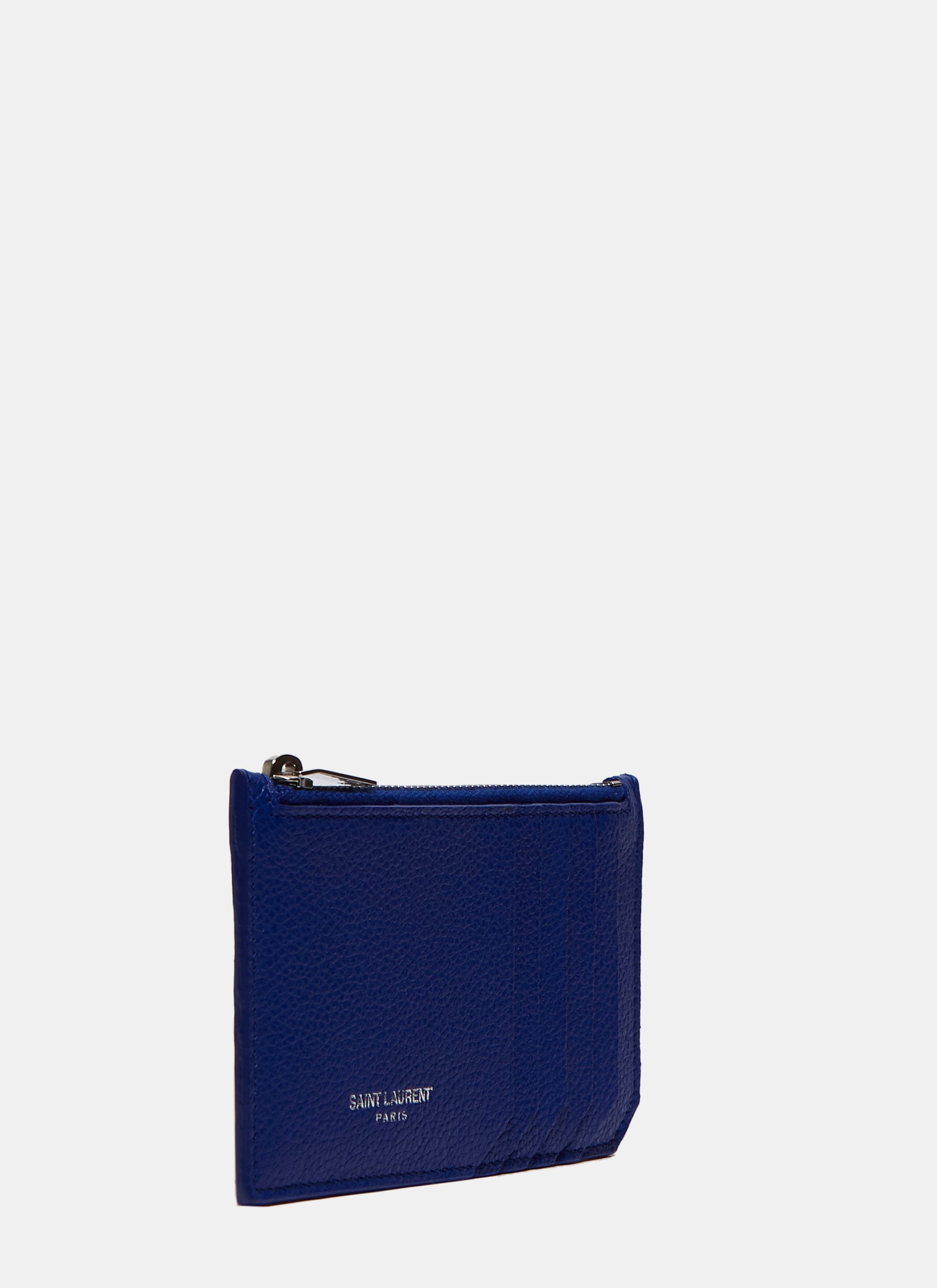 Saint Laurent Leather Zipped Card Wallet LNCC