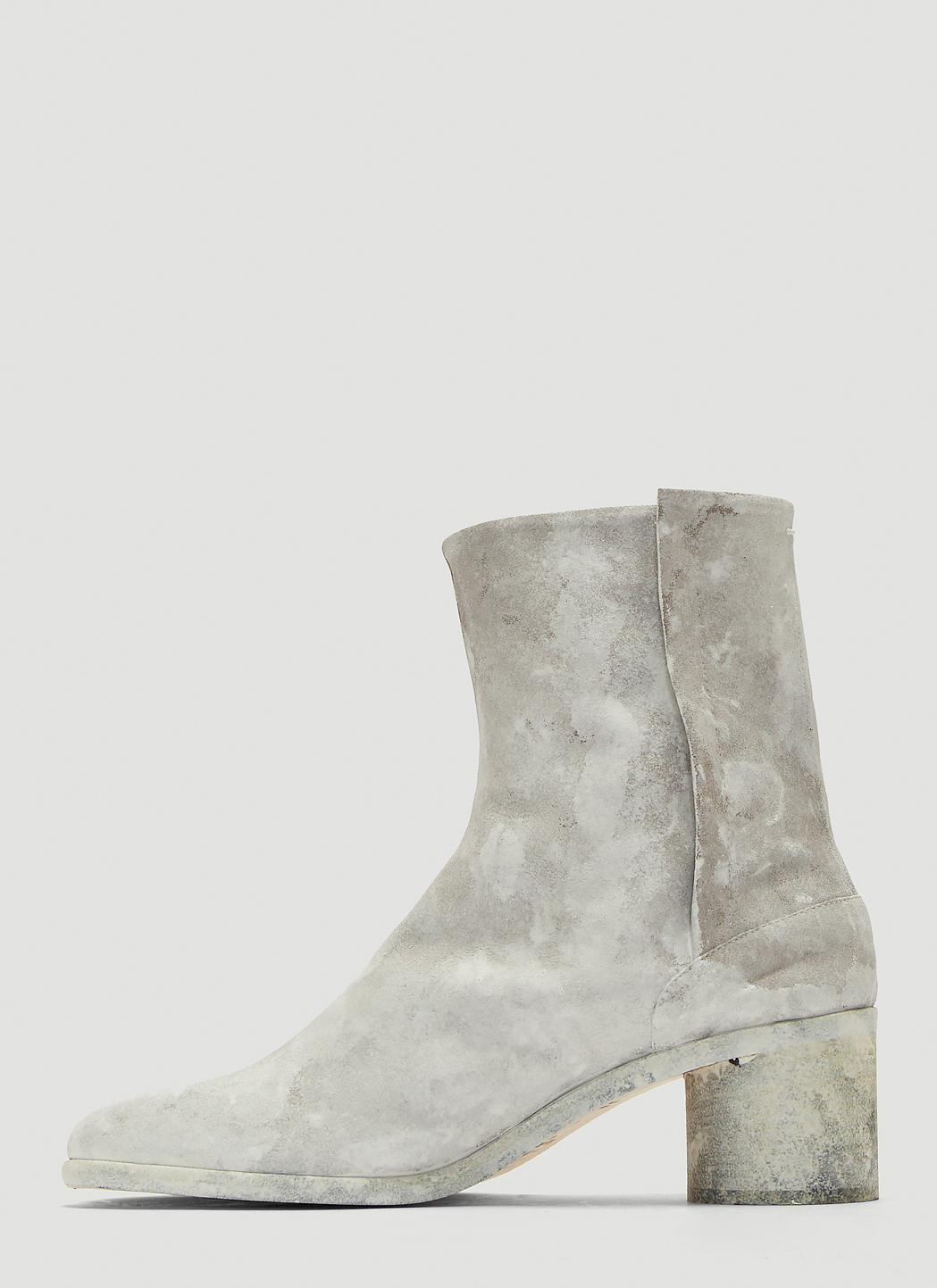 Maison Margiela Men's Tabi Paint Boots in White | LN-CC