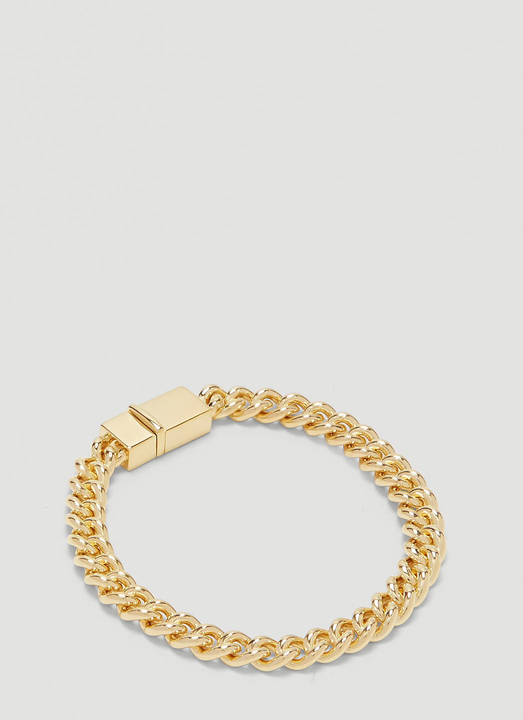 Tom Wood Thick Rounded Curb Bracelet in Gold | LN-CC