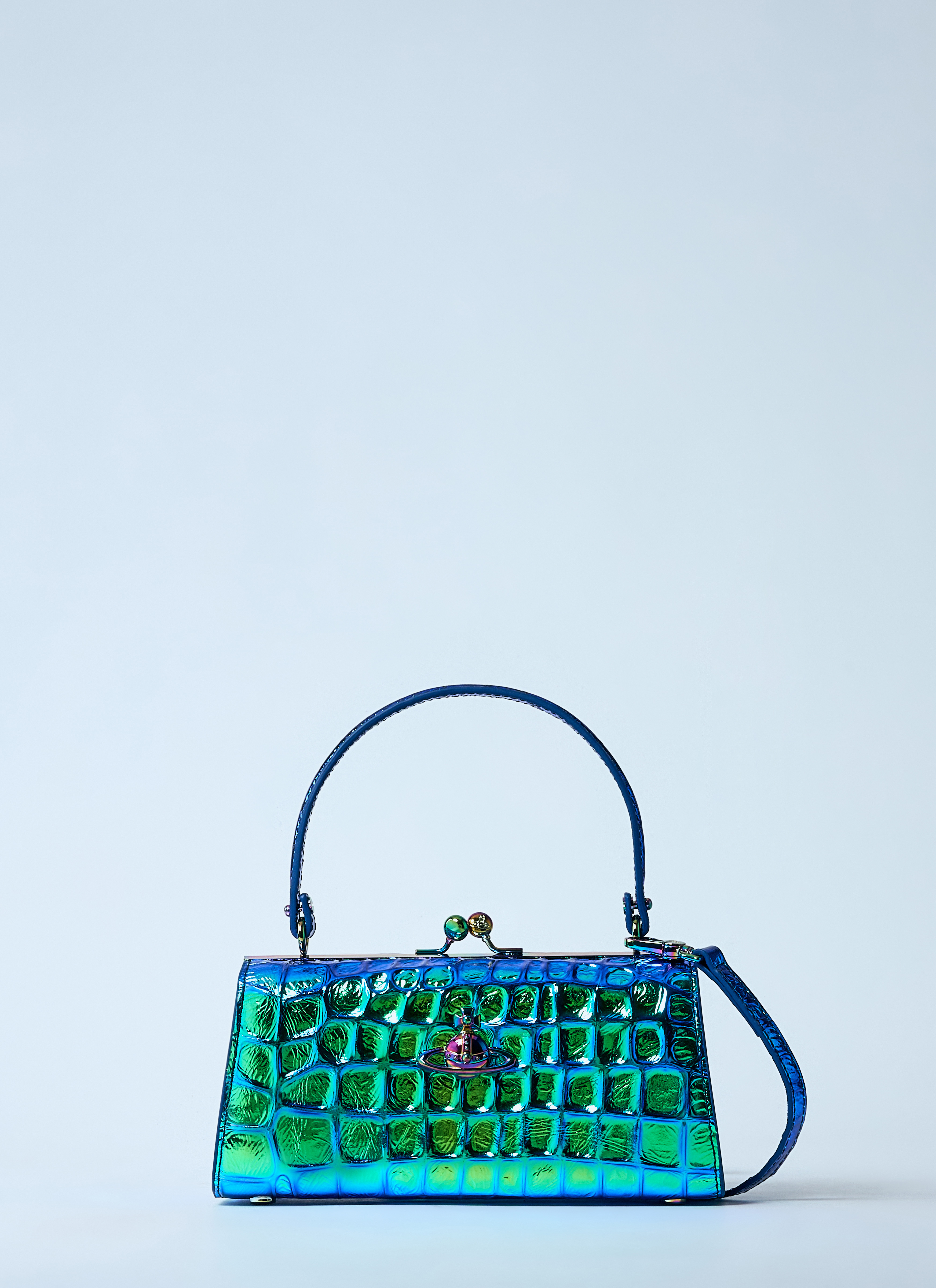 Vivienne Westwood Women's' Extra Large Doll Frame Handbag in Blue