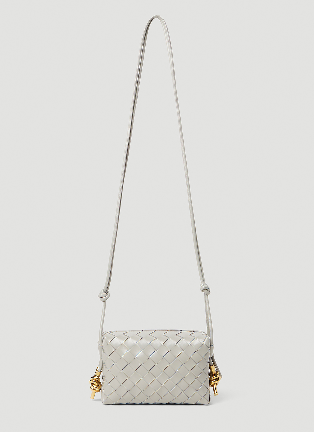 Bottega Veneta Mini Loop Camera Bag in Grey