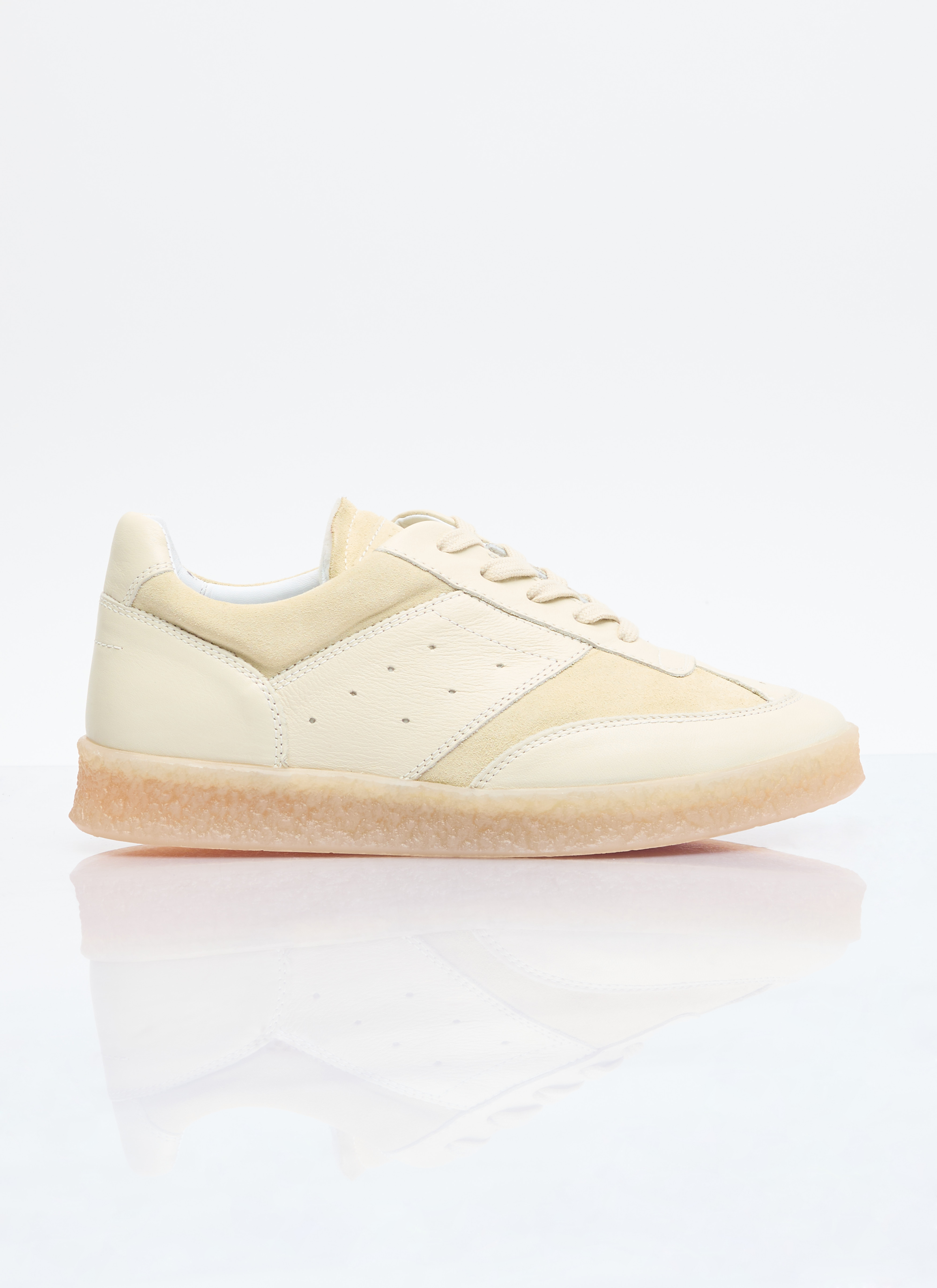MM6 Maison Margiela Women's' 6 Court Sneakers in Yellow | LN-CC®