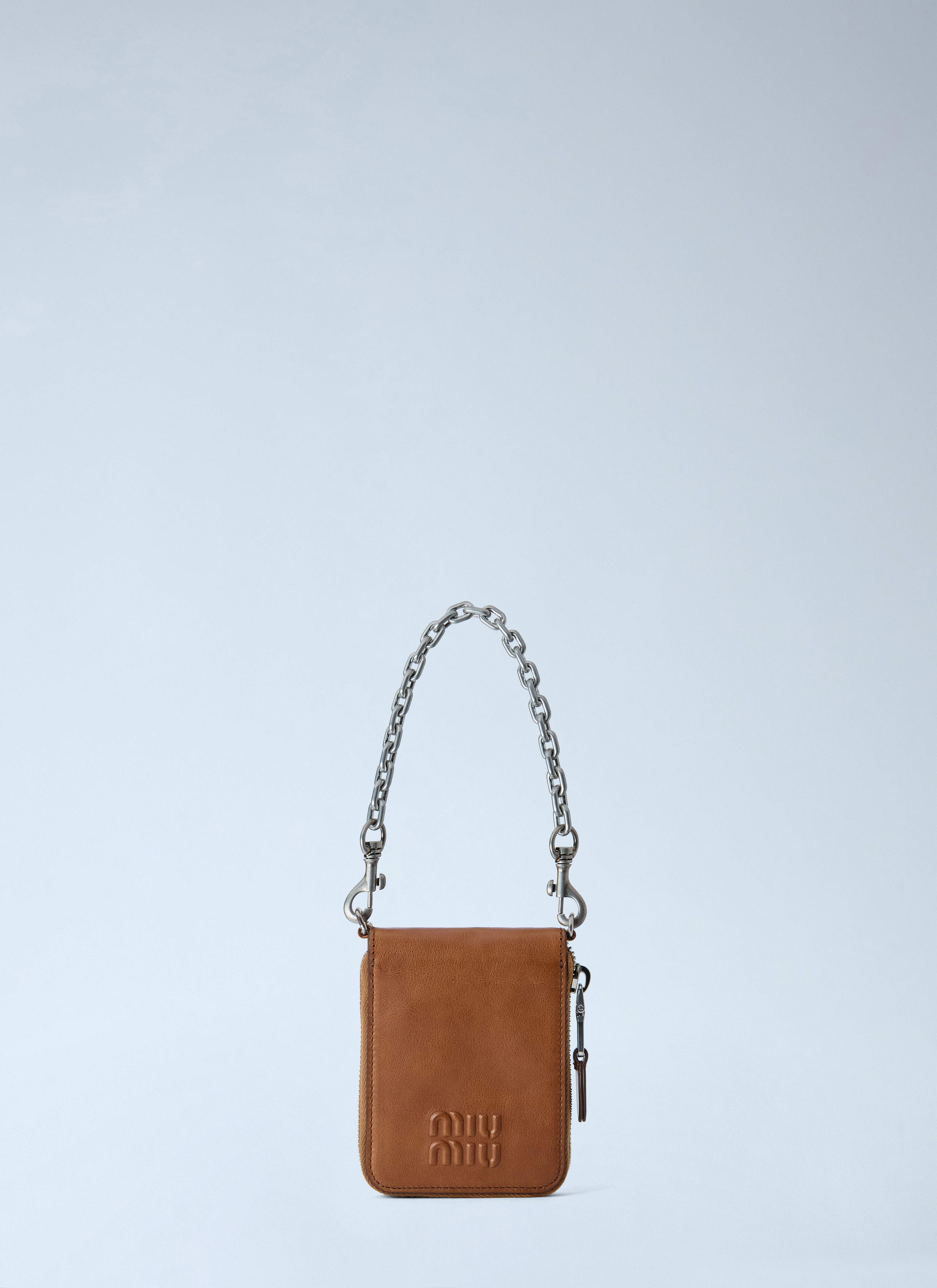 Miu Miu Miu Miu Logo-Embossed Chain-Strap Wallet