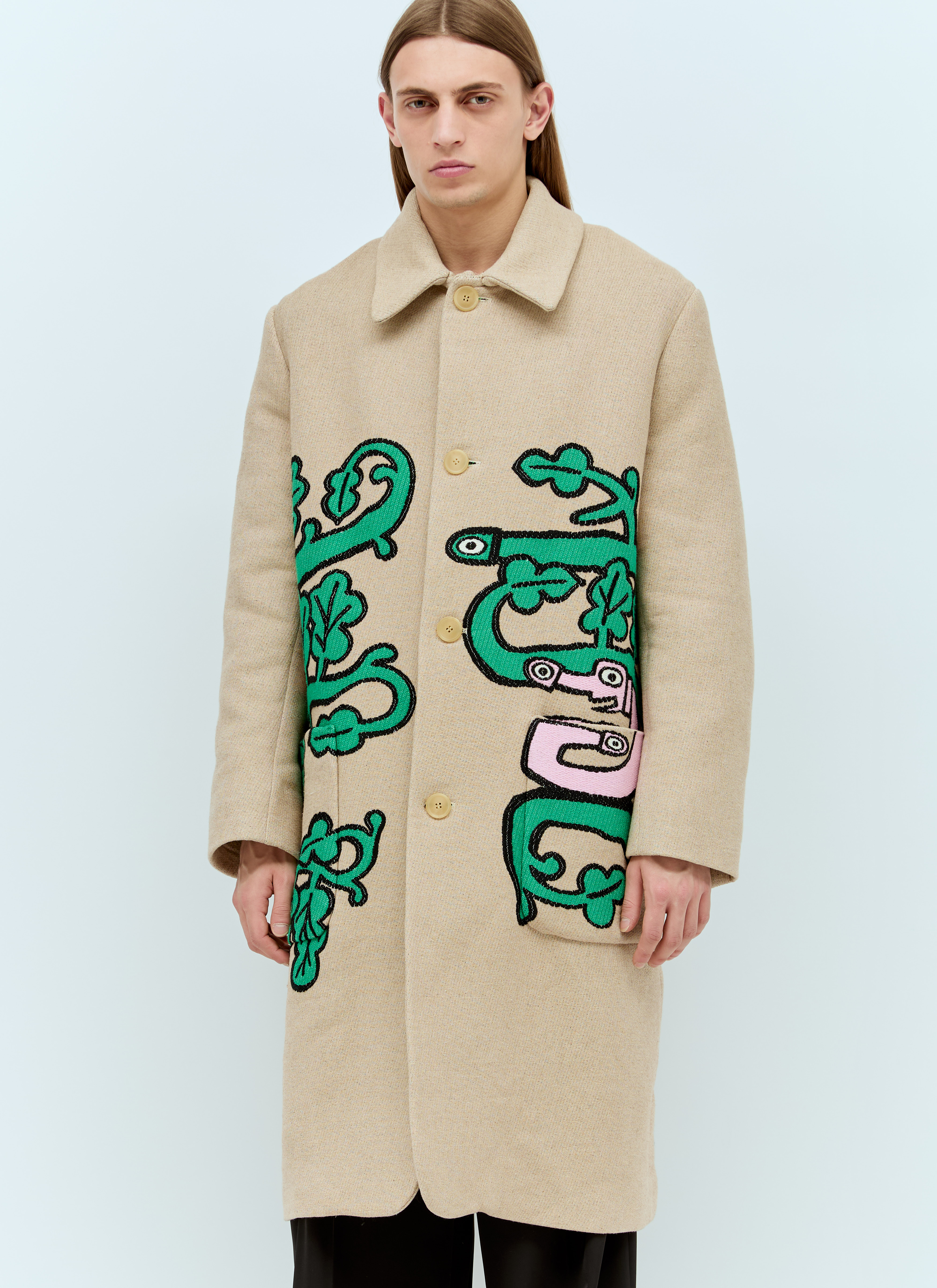 Walter Van Beirendonck Men's' Khiva Coat in Beige | LN-CC®