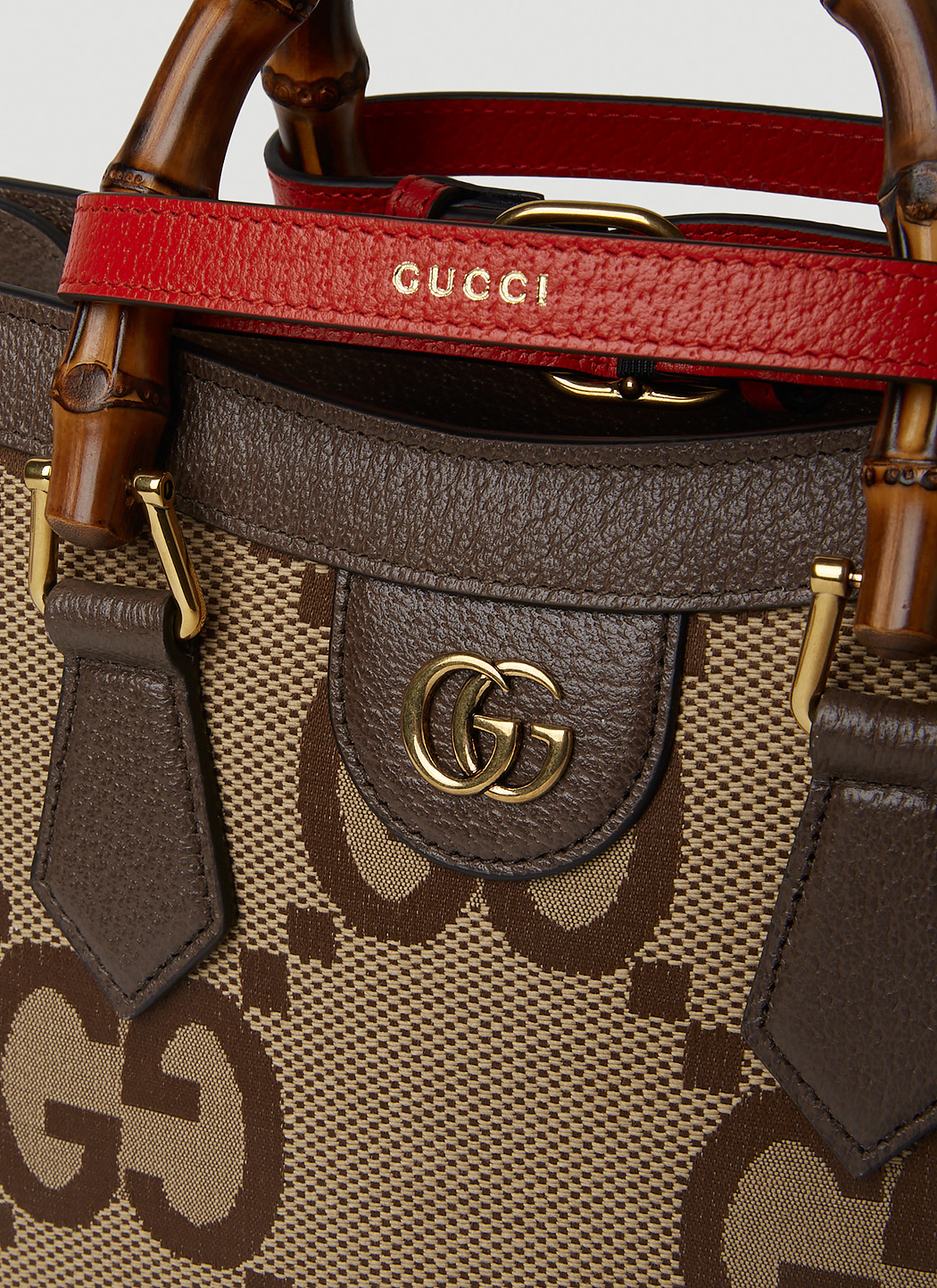 Gucci Diana jumbo GG mini tote bag in Brown Beige GG Canvas
