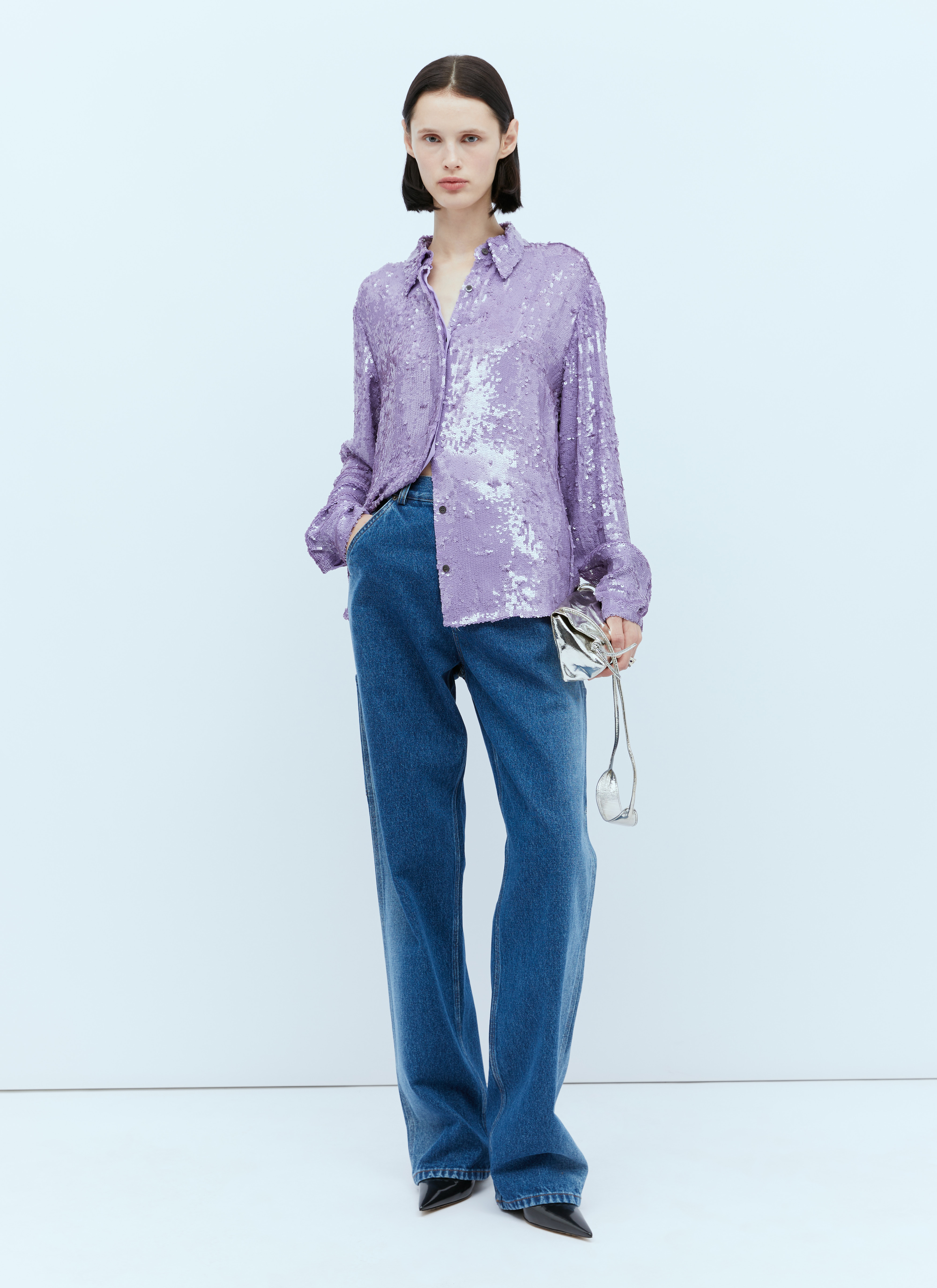 Dries Van Noten Women's' Straight Leg Jeans in Blue | LN-CC®