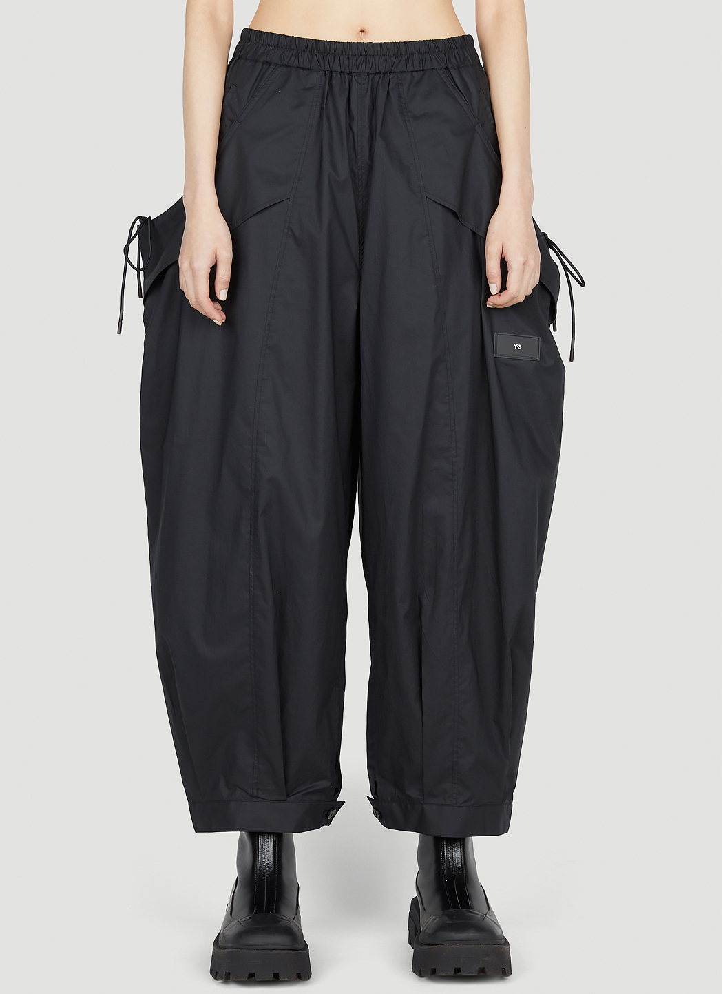 Women's Black, Flat Front, Contemporary Low Rise Tuxedo Pants With Satin Stripe A3509