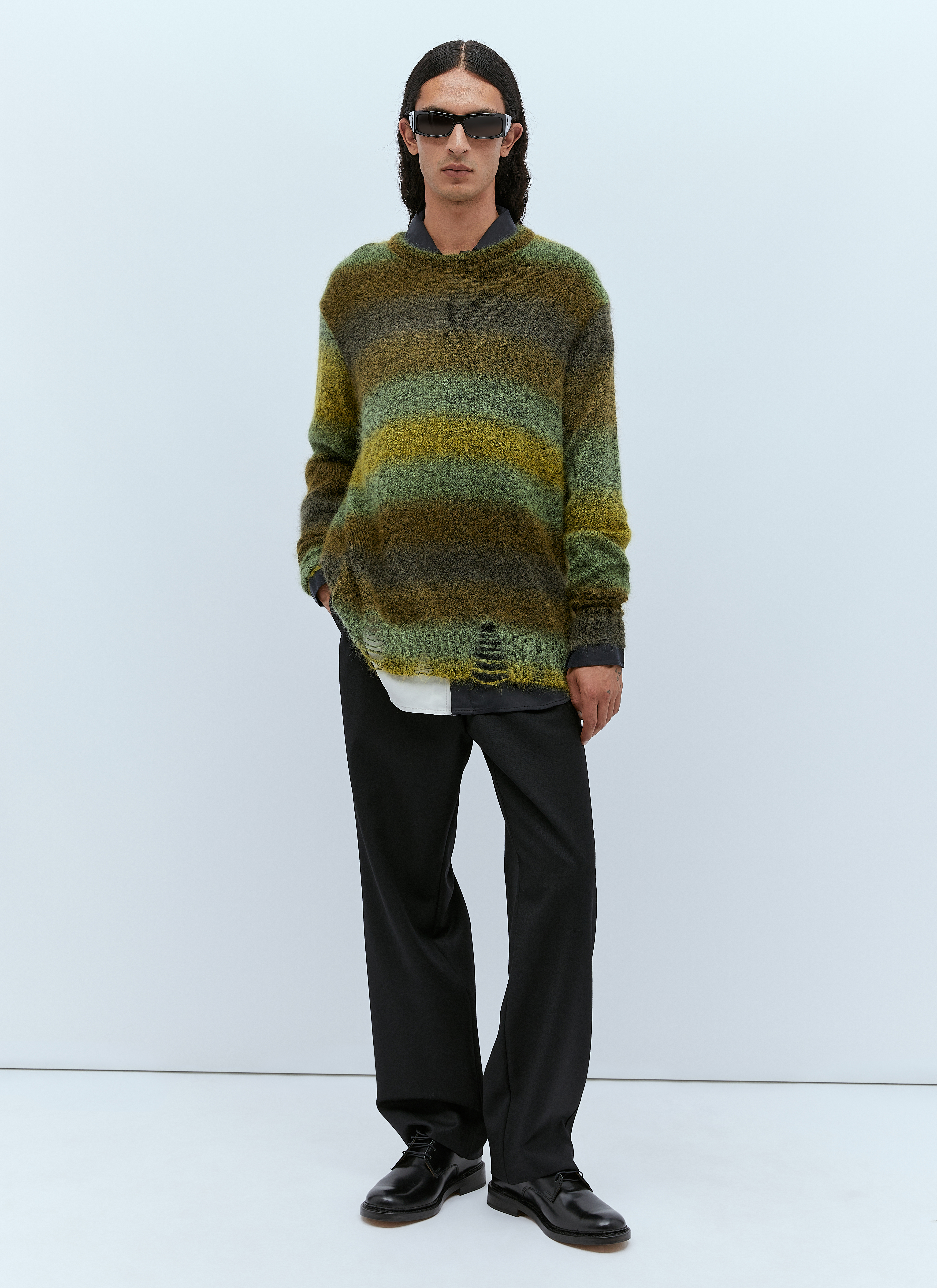 Song for the Mute Men's' Distressed Oversized Mohair Sweater Song for the Mute Men's' Distressed Oversized Mohair Sweater