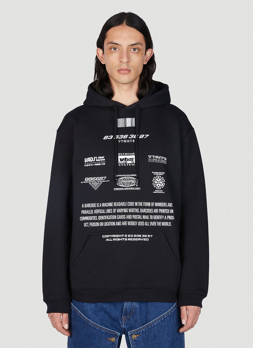 Movie Barcode Definition Hooded Sweatshirt