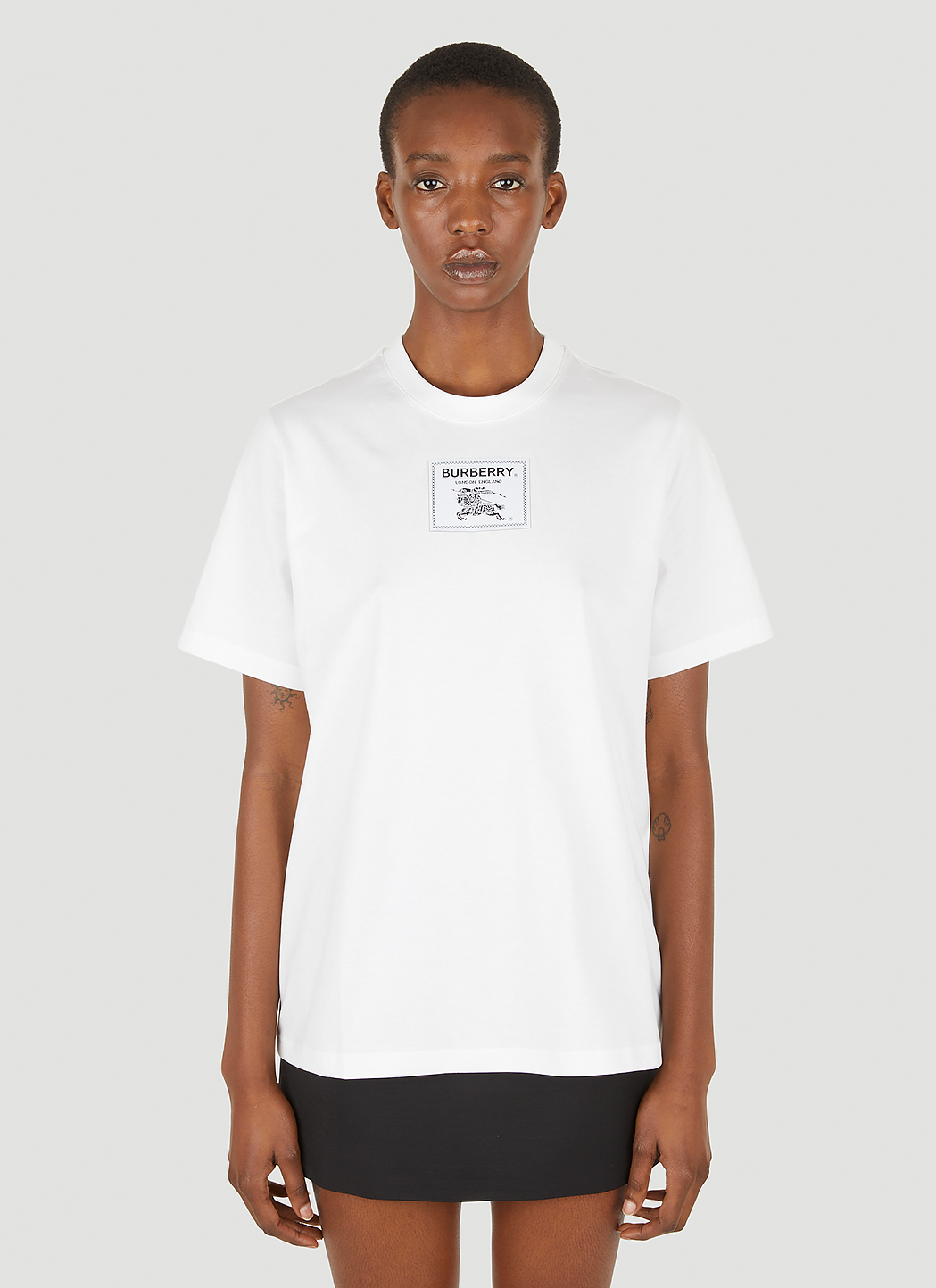 Vetements Inside-Out Logo Cotton T-Shirt - Black