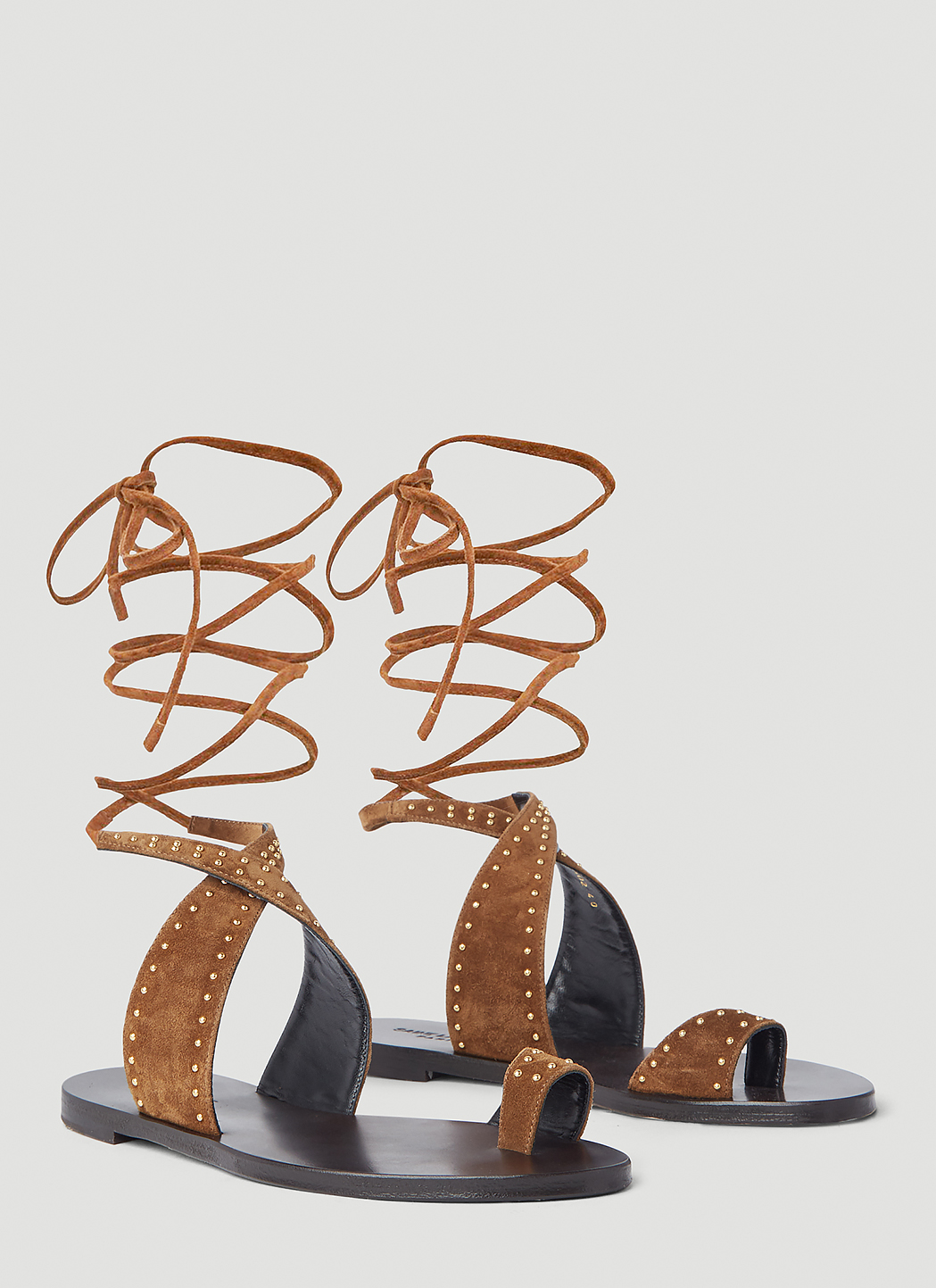 saint laurent gia flat sandals