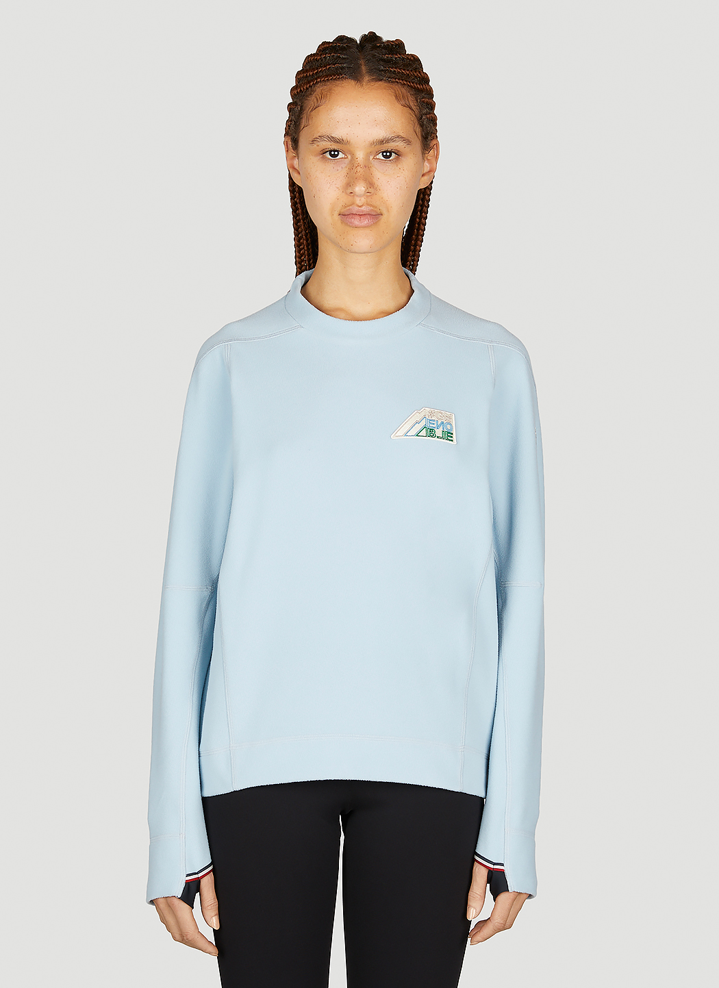 Moncler Grenoble Logo Patch Sweatshirt in Blue für Damen | LN-CC® 