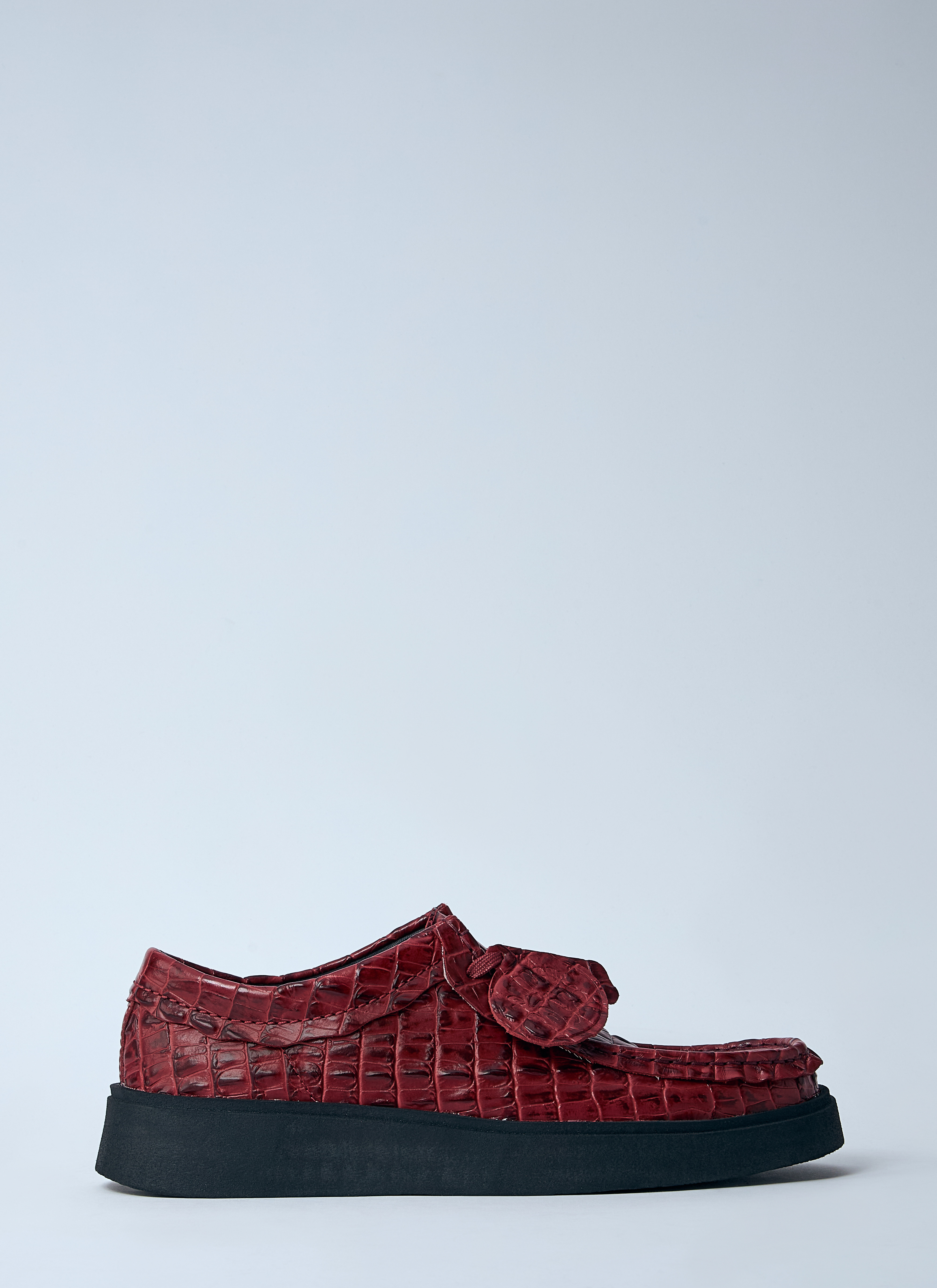 Martine Rose x Clarks Women's' Torview Lace-Up Shoes in Burgundy