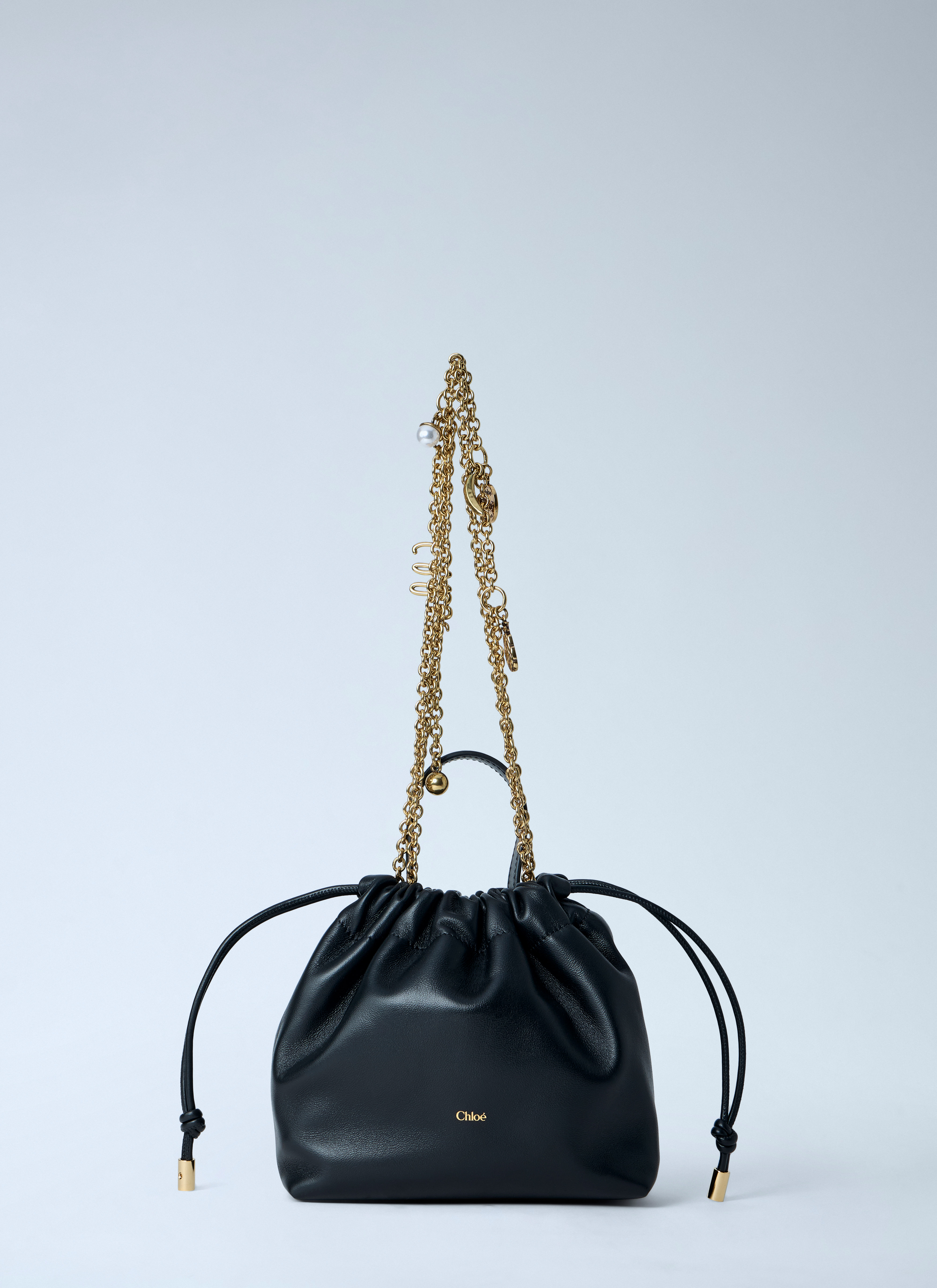 Chloé Women's' Mini Icons Chain Shoulder Bag in Black | LN-CC®