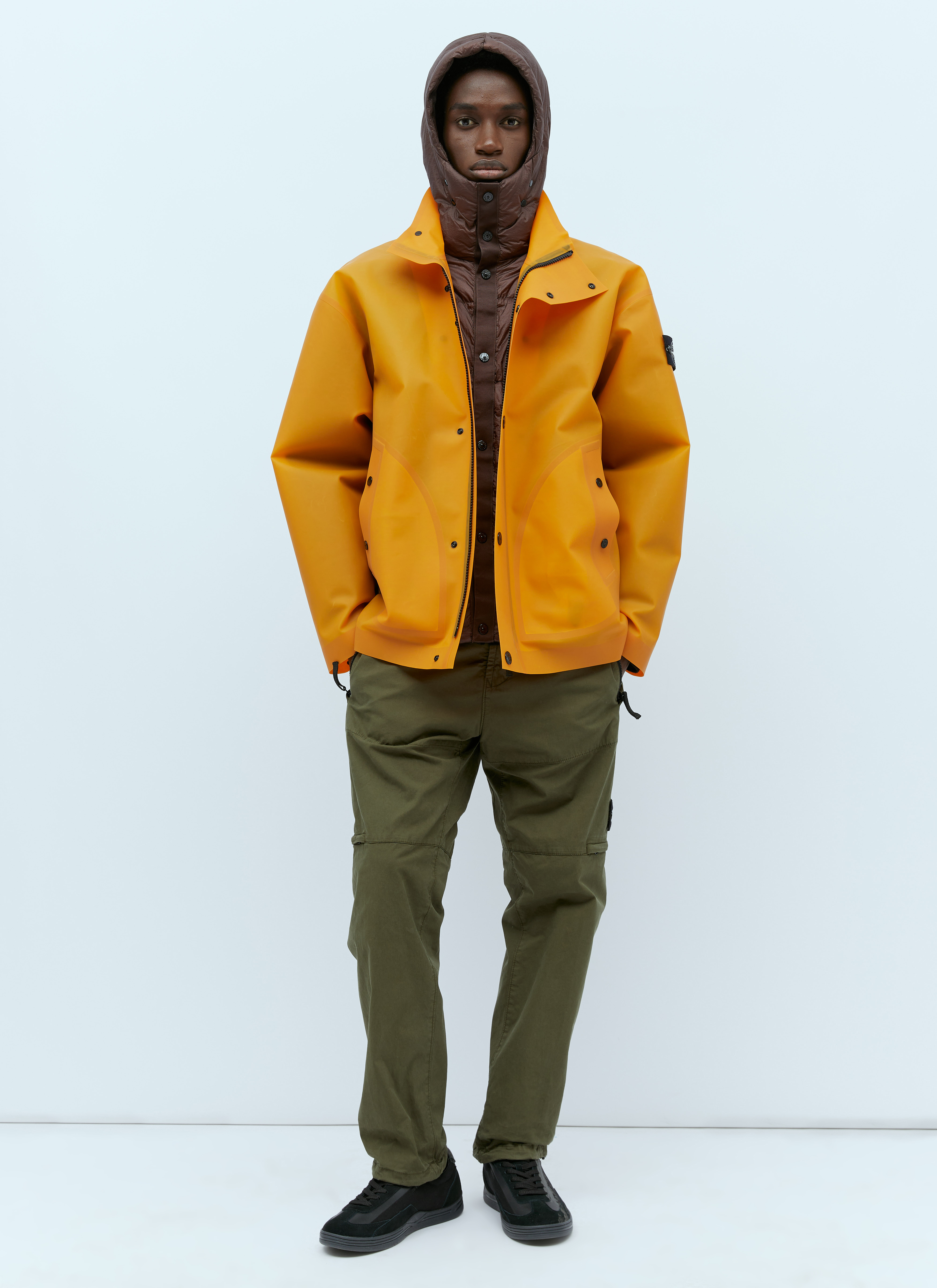 Stone Island Men's' Double Layered Jacket in Orange | LN-CC®