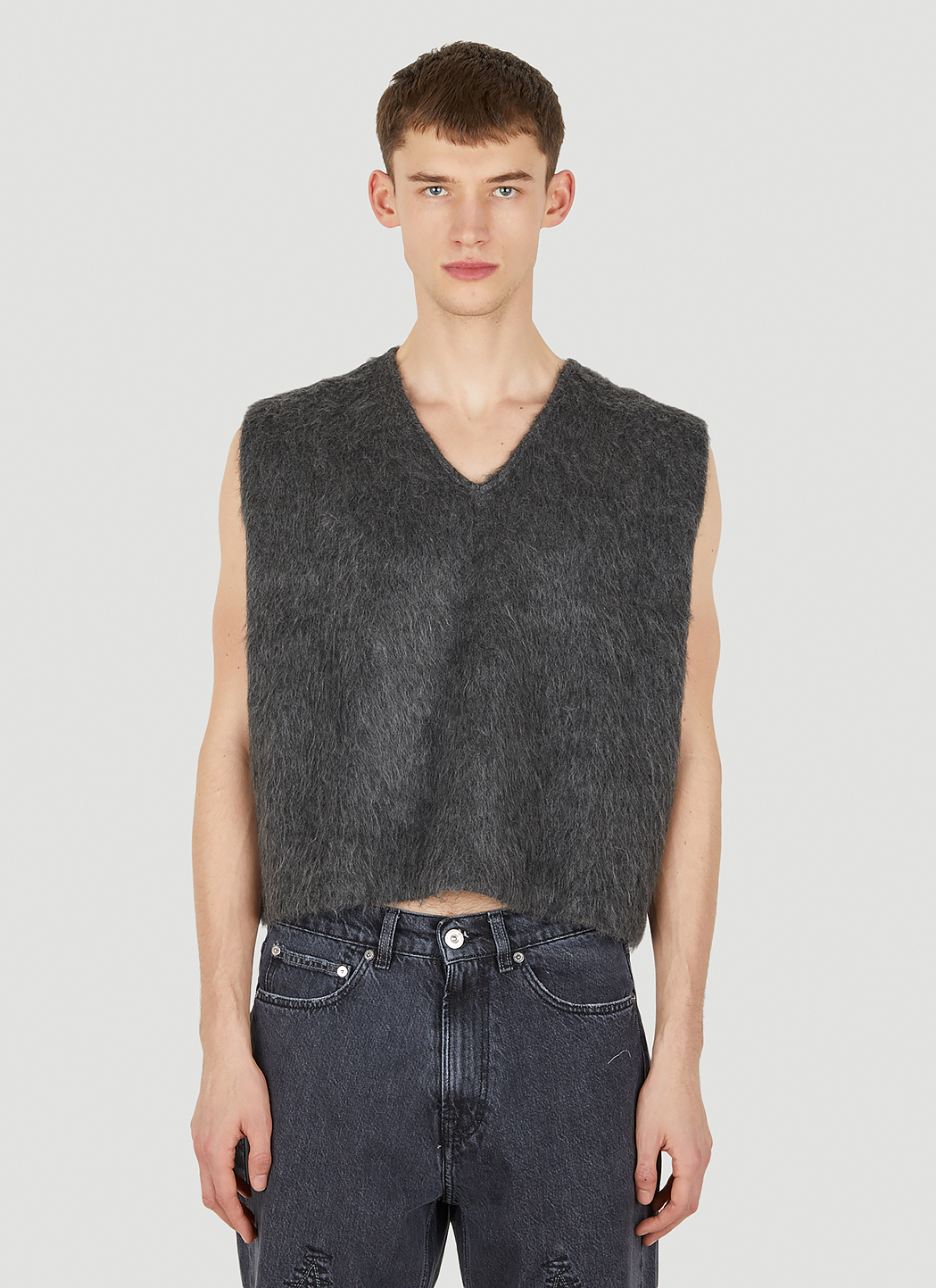 OUR LEGACY Double Lock Checked Wool-Blend Vest for Men