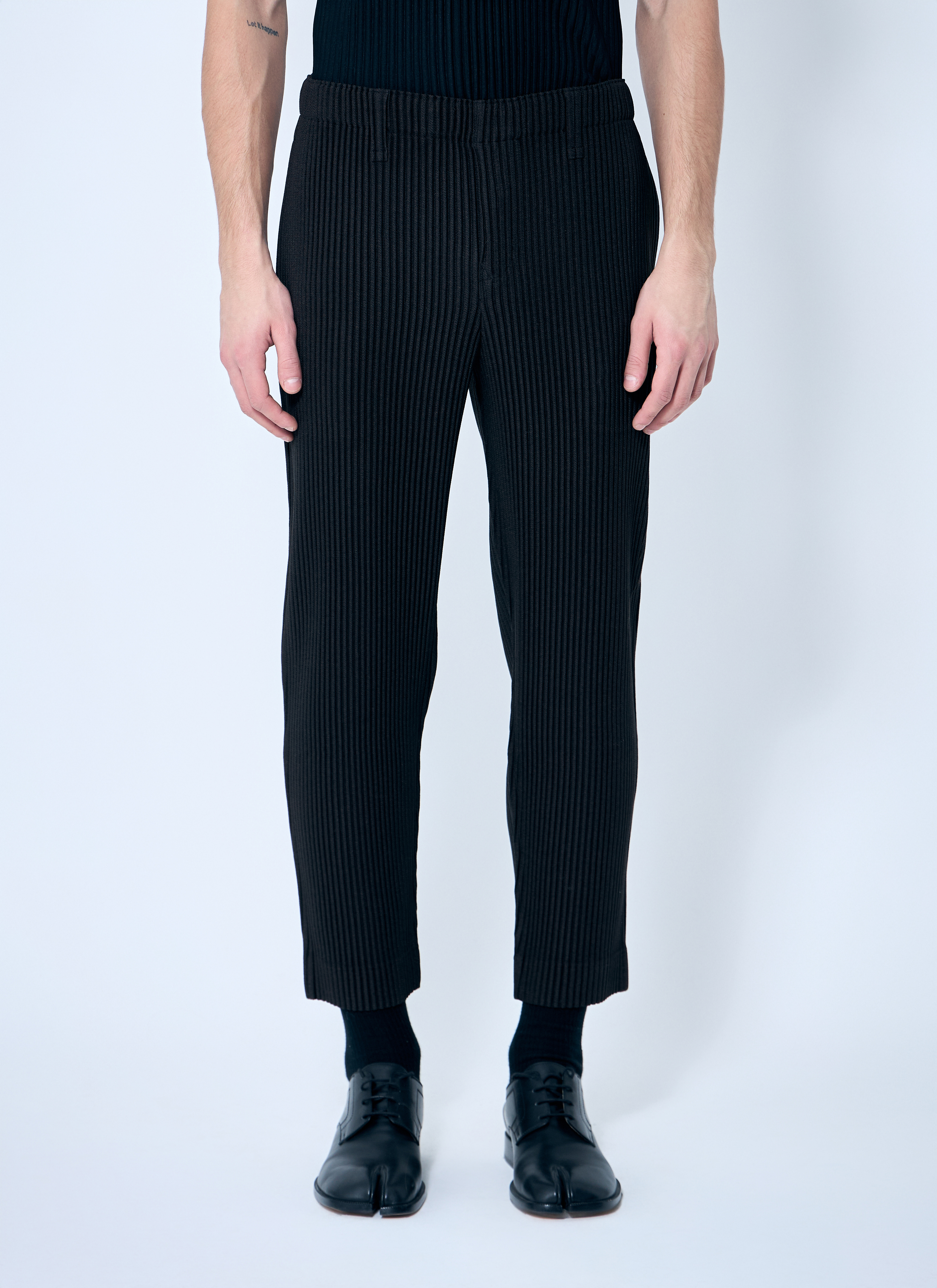 Homme Plissé Issey Miyake Men's' Kersey Pants in Brown | LN-CC®