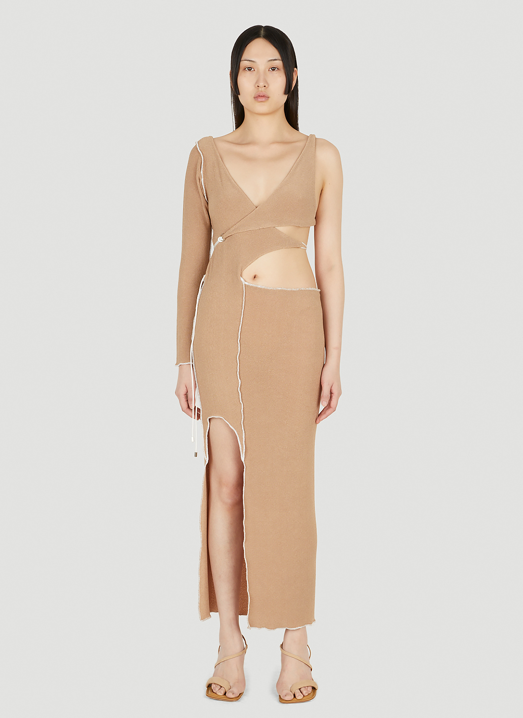 Asymmetric Terry Dress