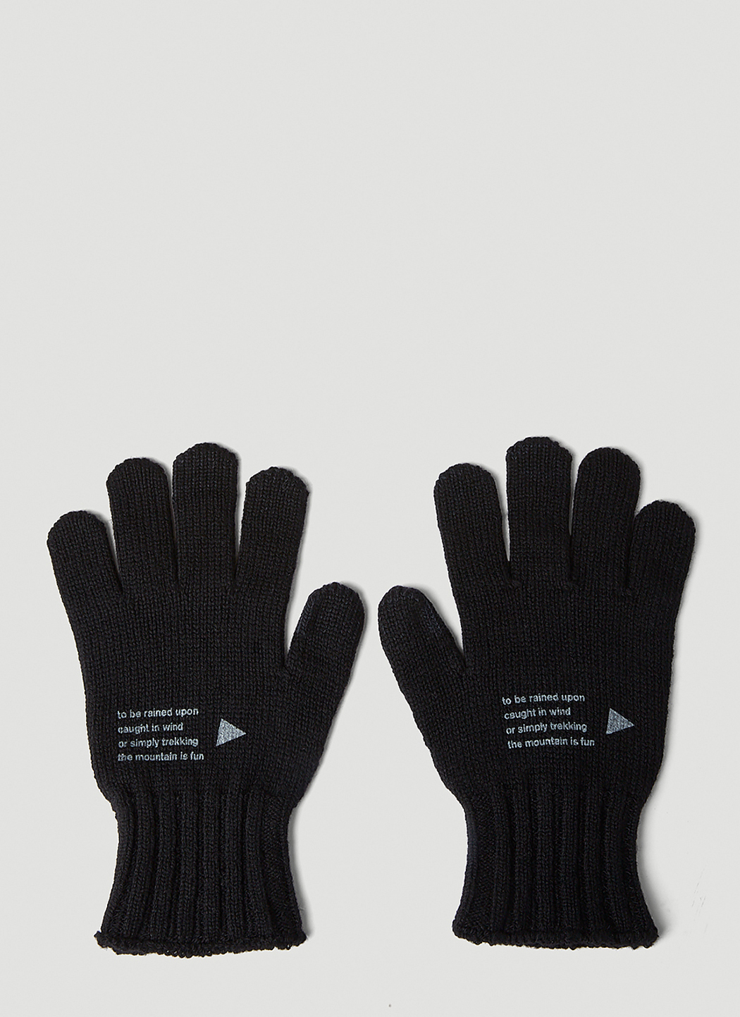 Text Print Gloves