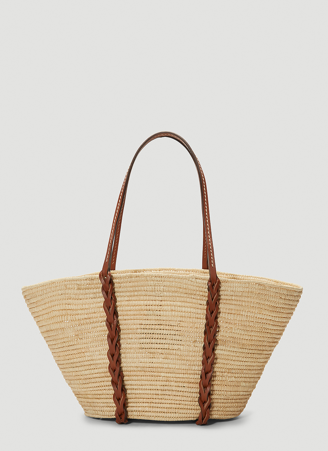 Prada Women's Straw Tote Bag in Beige | LN-CC